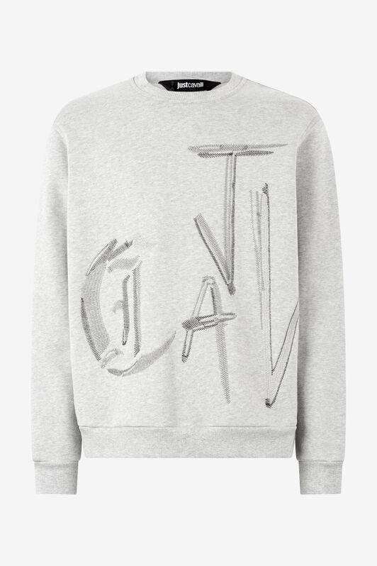 JC Felpa Con Lettering Grigio UFT069-UF089