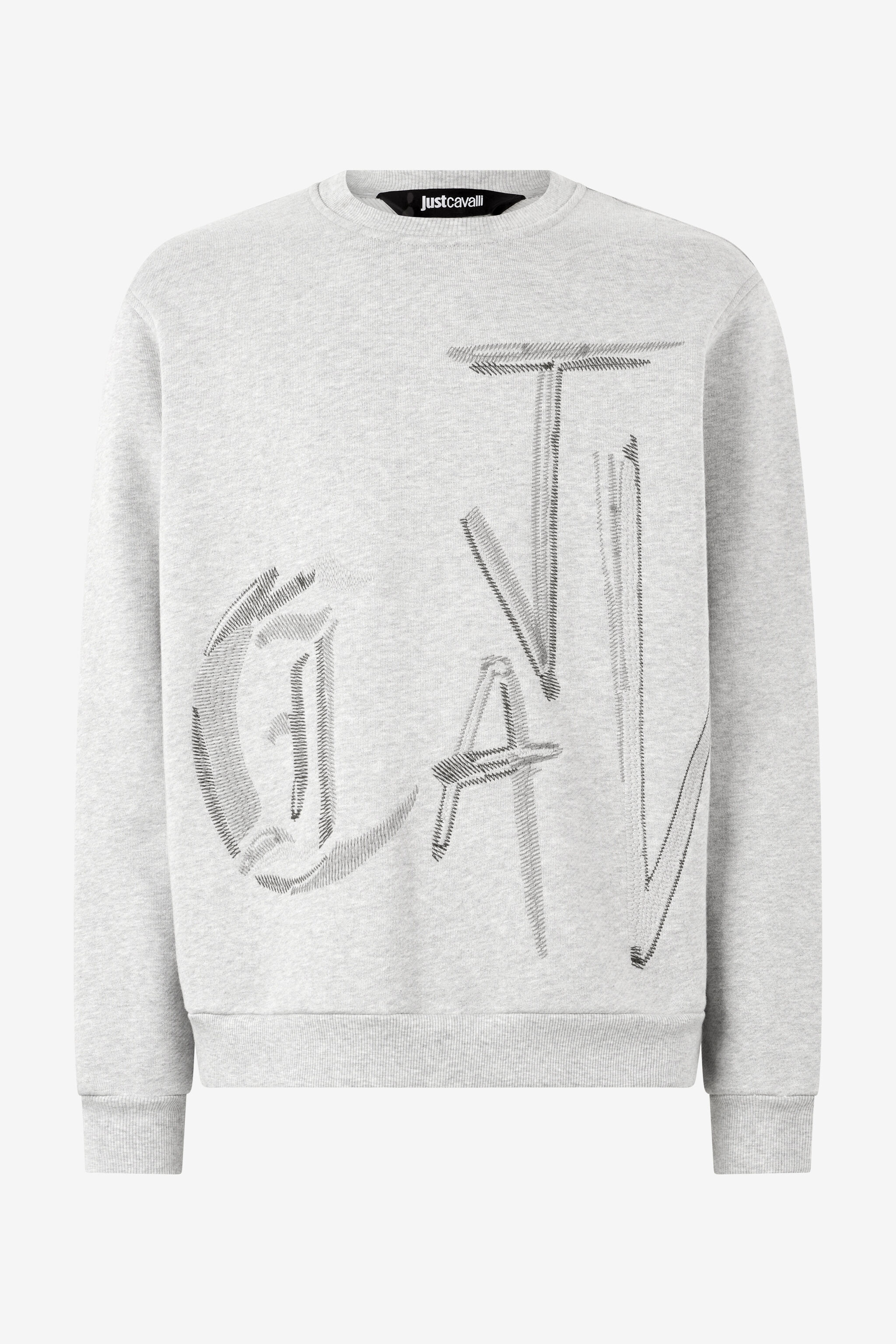 JC Felpa Con Lettering Grigio UFT069-UF089