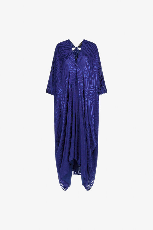 RC Caftan Dévoré imprimé Zebra Bleu TKT181-FC001