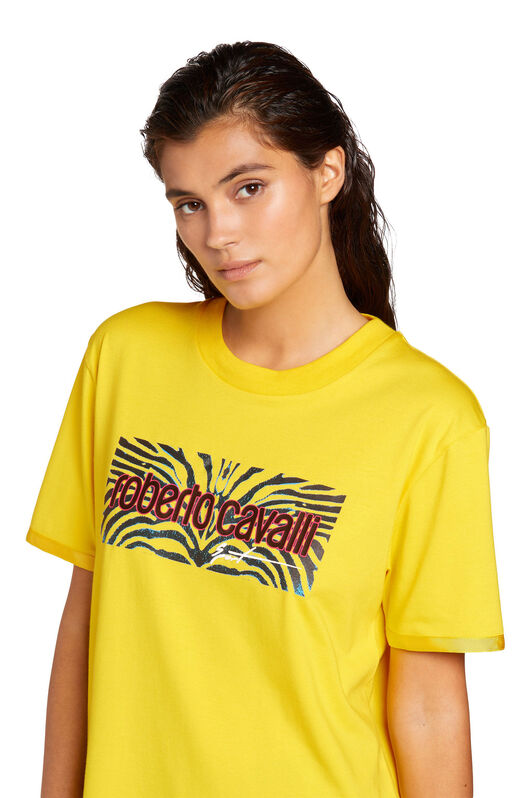 UG T-Shirt mit Sea Zebra Print und Logo UG T-Shirt mit Sea Zebra Print und Logo BLAZING YELLOW MYY19T-JV025