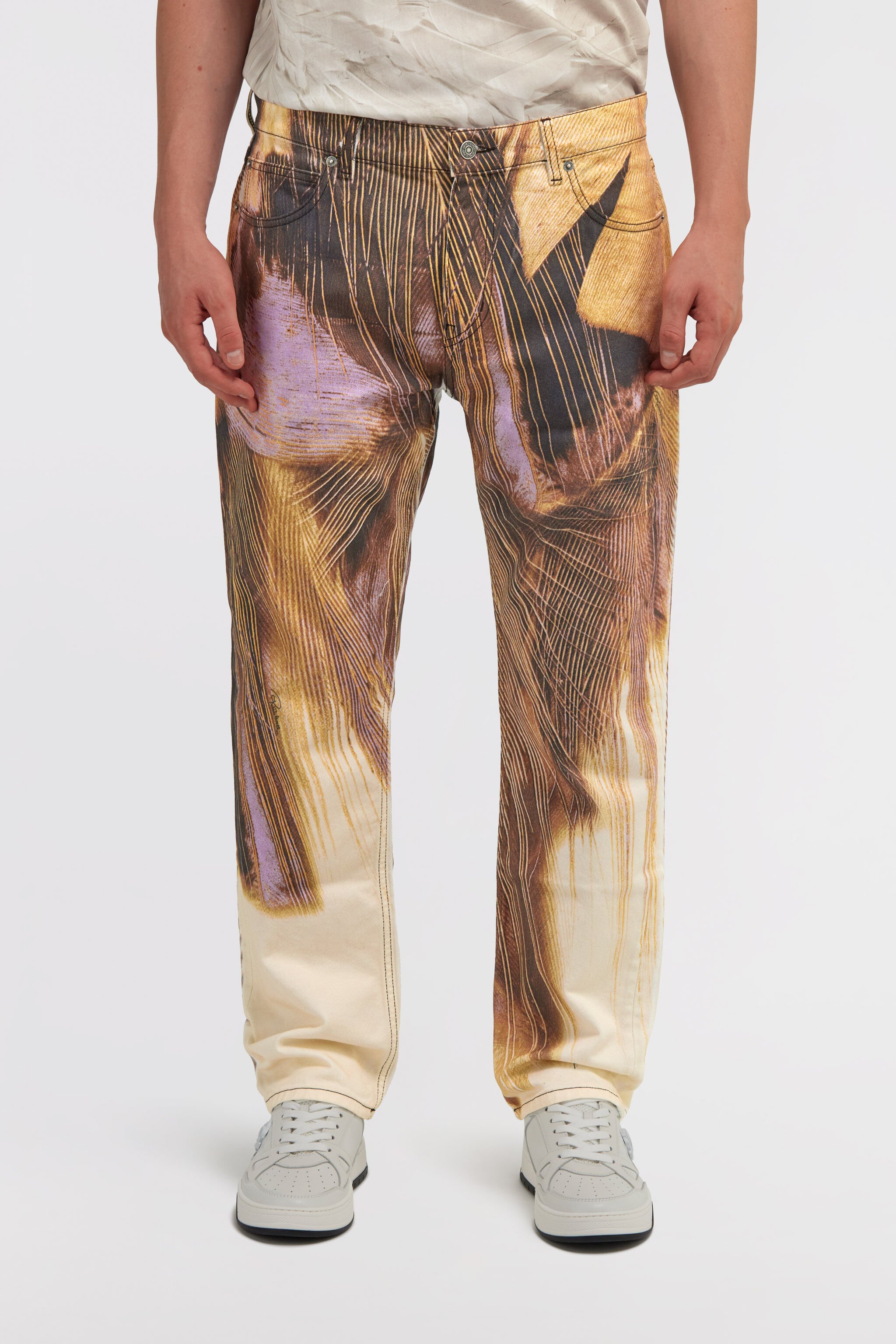 RC Savage print jeans Brown SMJ206-DE030