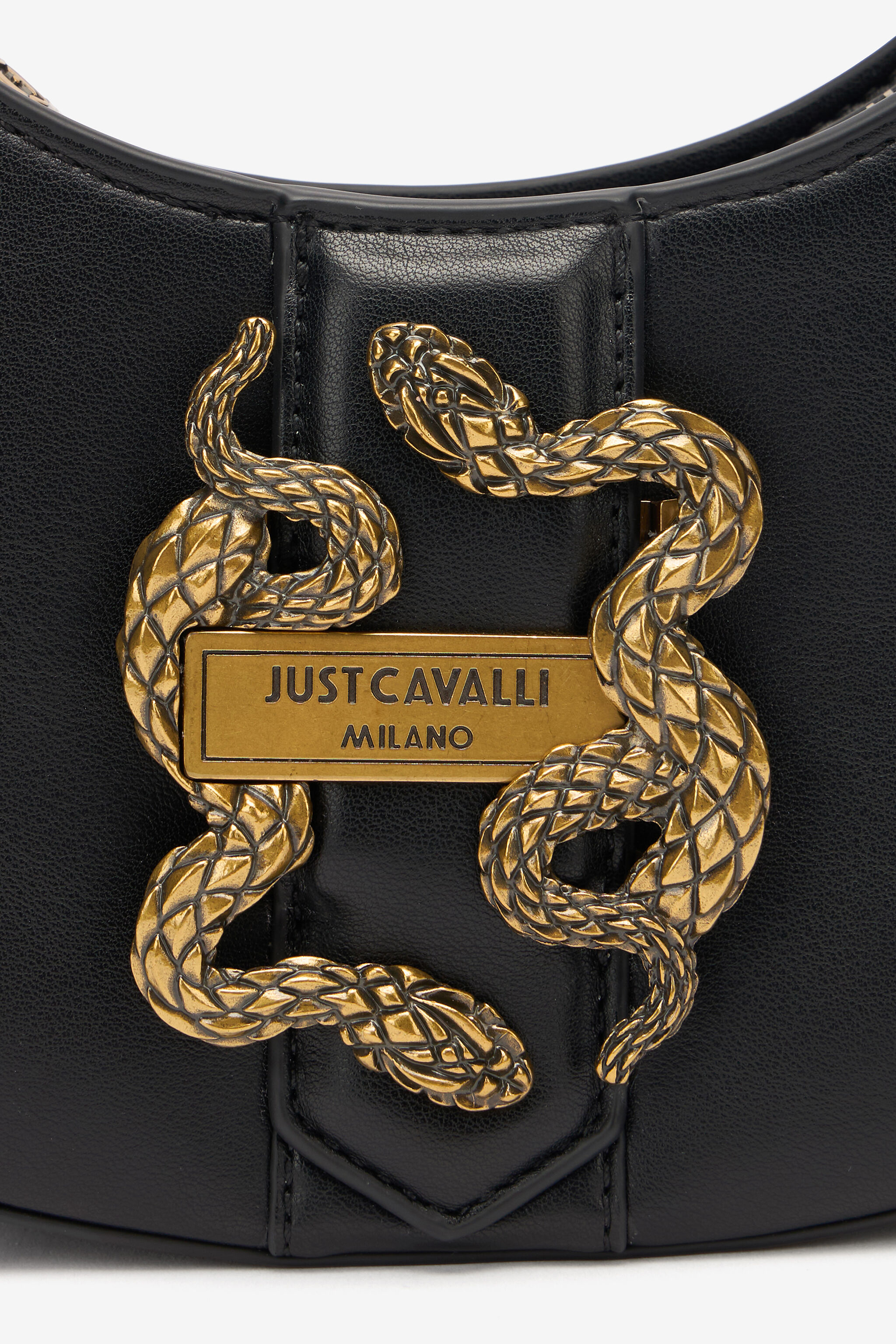 JC Mirror Snake Shoulder Bag Black UFB035-UF404