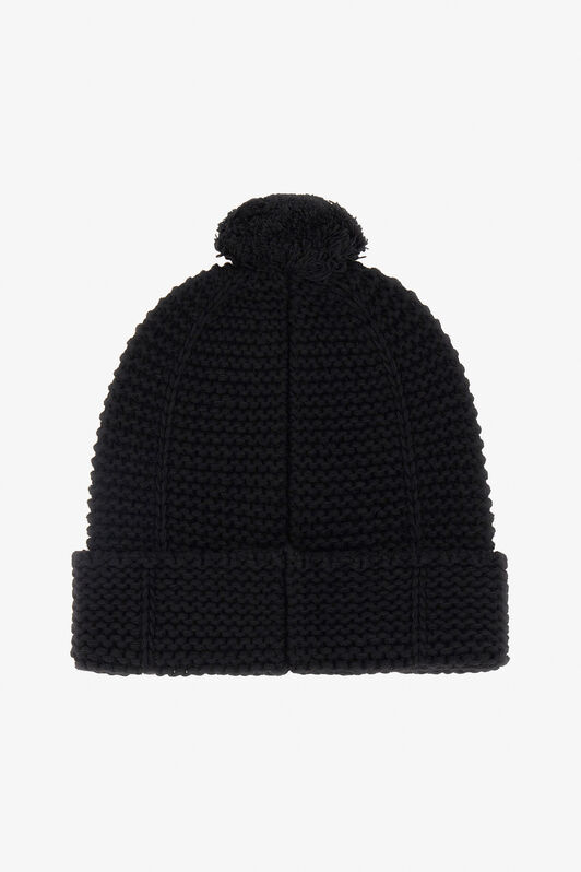 RC Schwarze Mütze Aus Kaschmirmischung Schwarz NOZ00B-MQ015