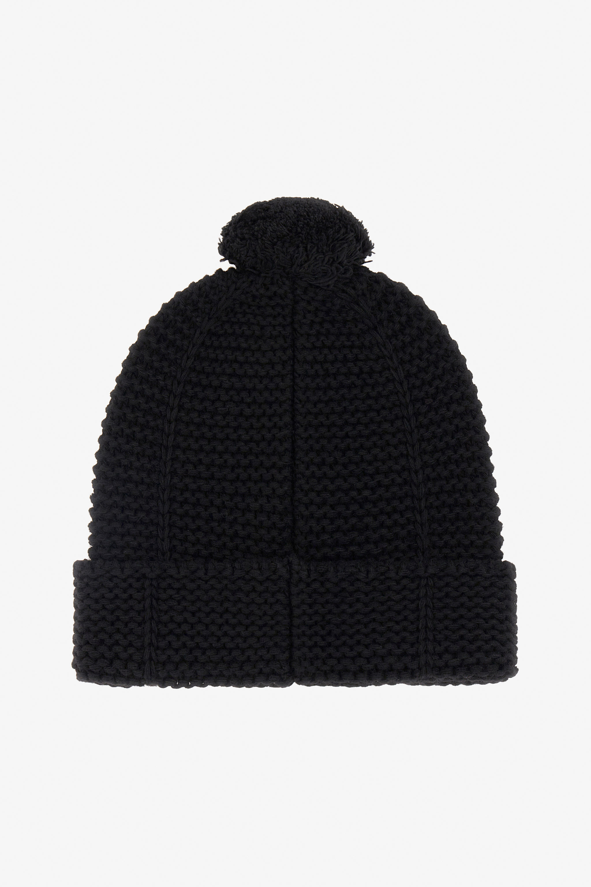 RC Schwarze Mütze Aus Kaschmirmischung Schwarz NOZ00B-MQ015