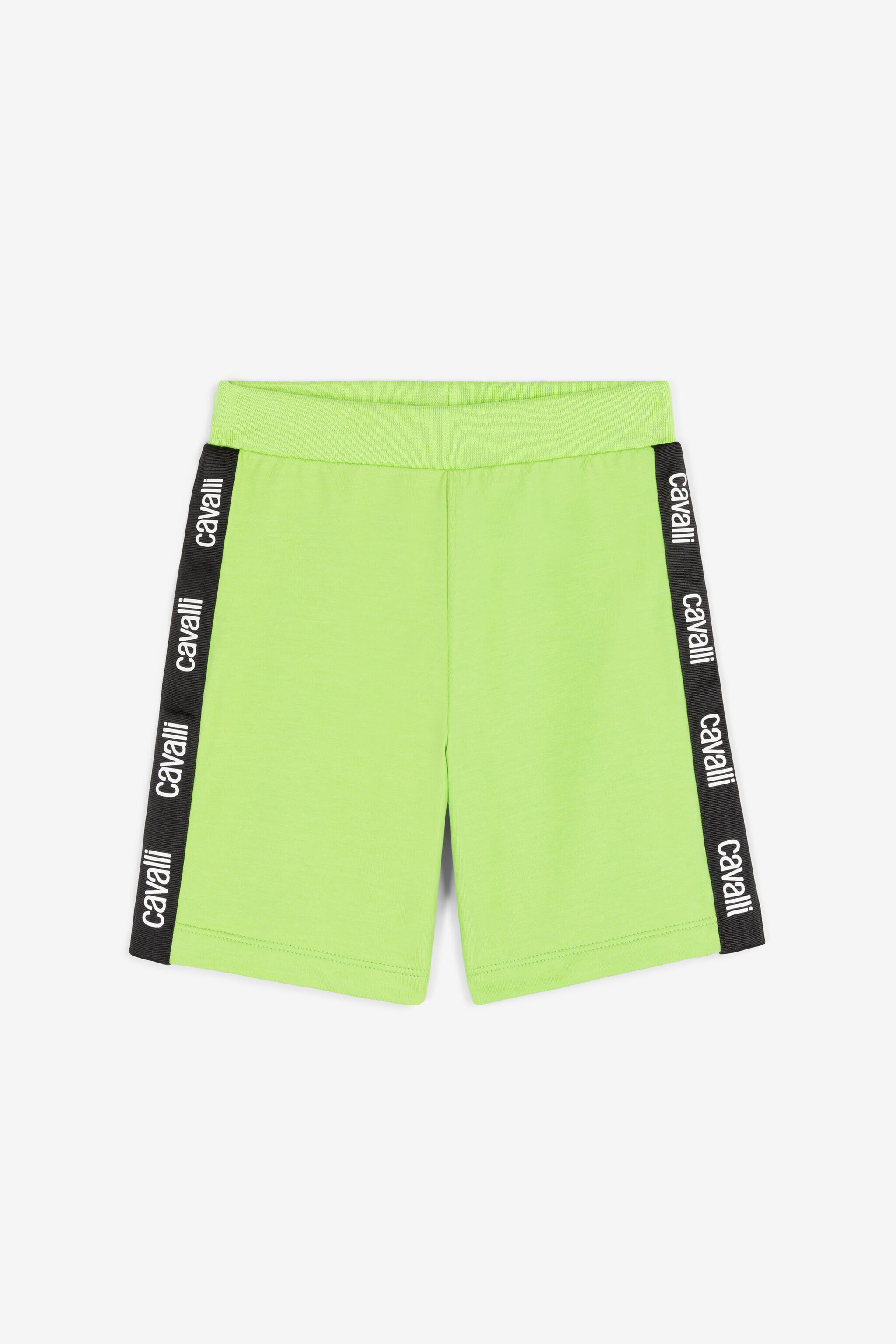 JU Logo-print shorts Light green OJT282-ISA2J