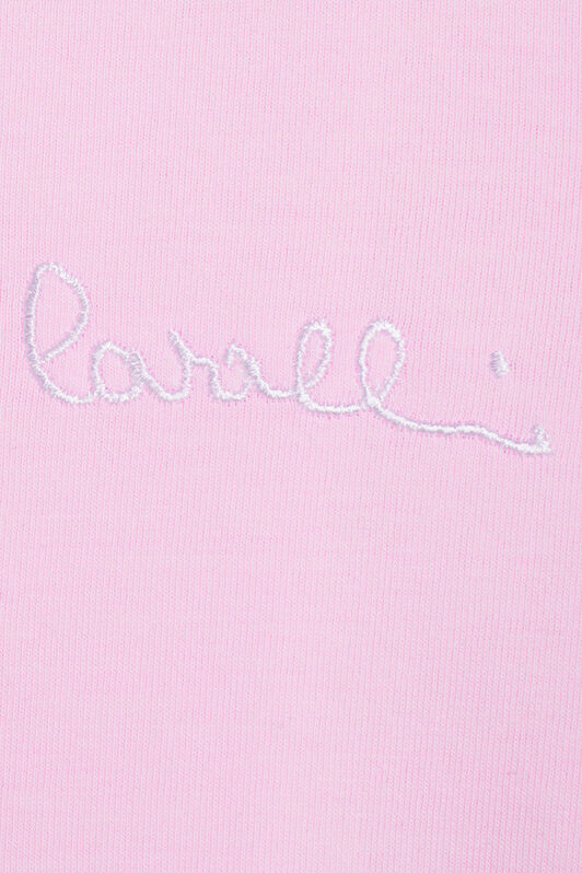 JU Pink logo embroidered T-shirt JU Pink logo embroidered T-shirt PINK MIST/WHITE IJT636-JV025