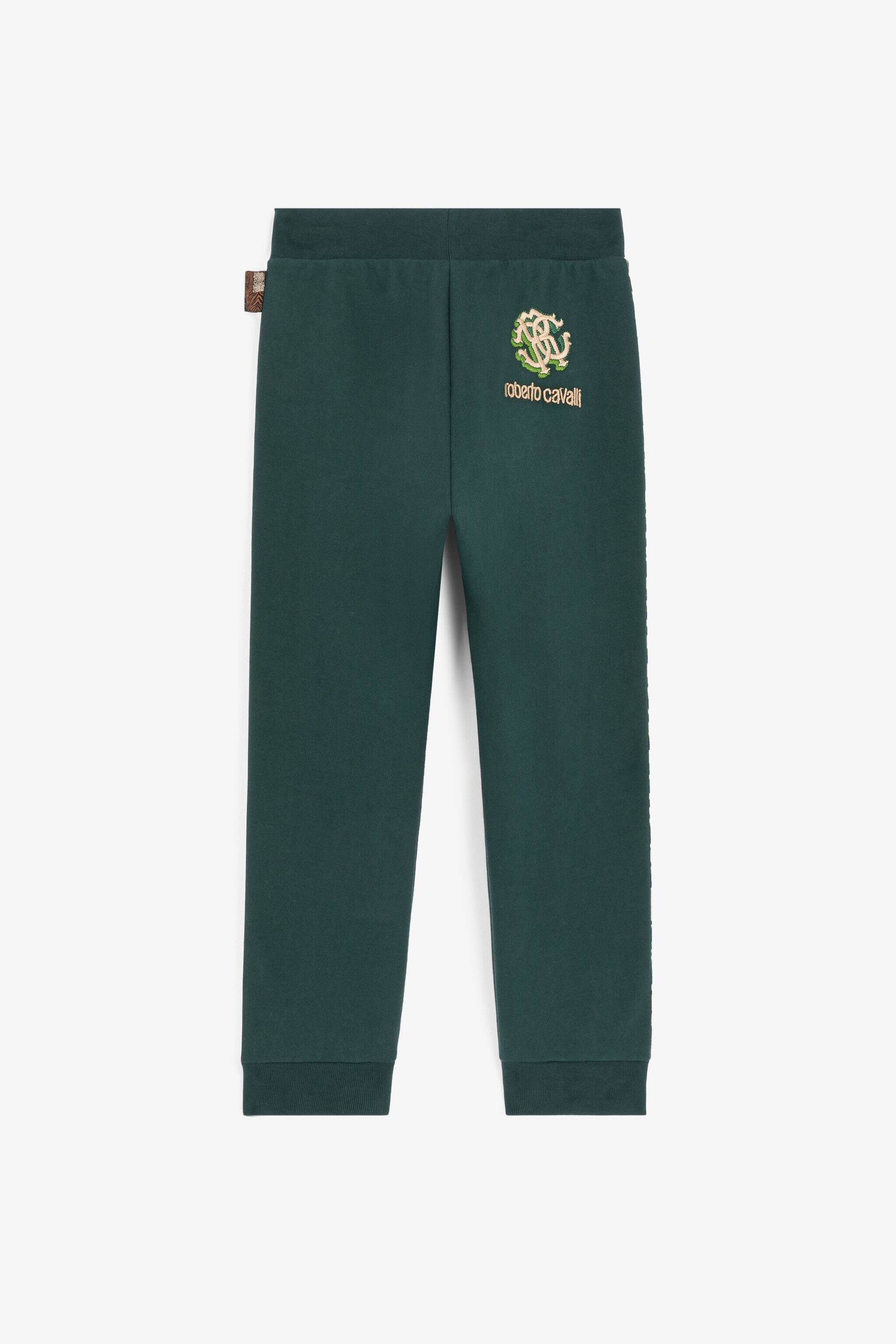 JU RC Monogram Cotton Sweatpants Dark green RJT20T-CF050