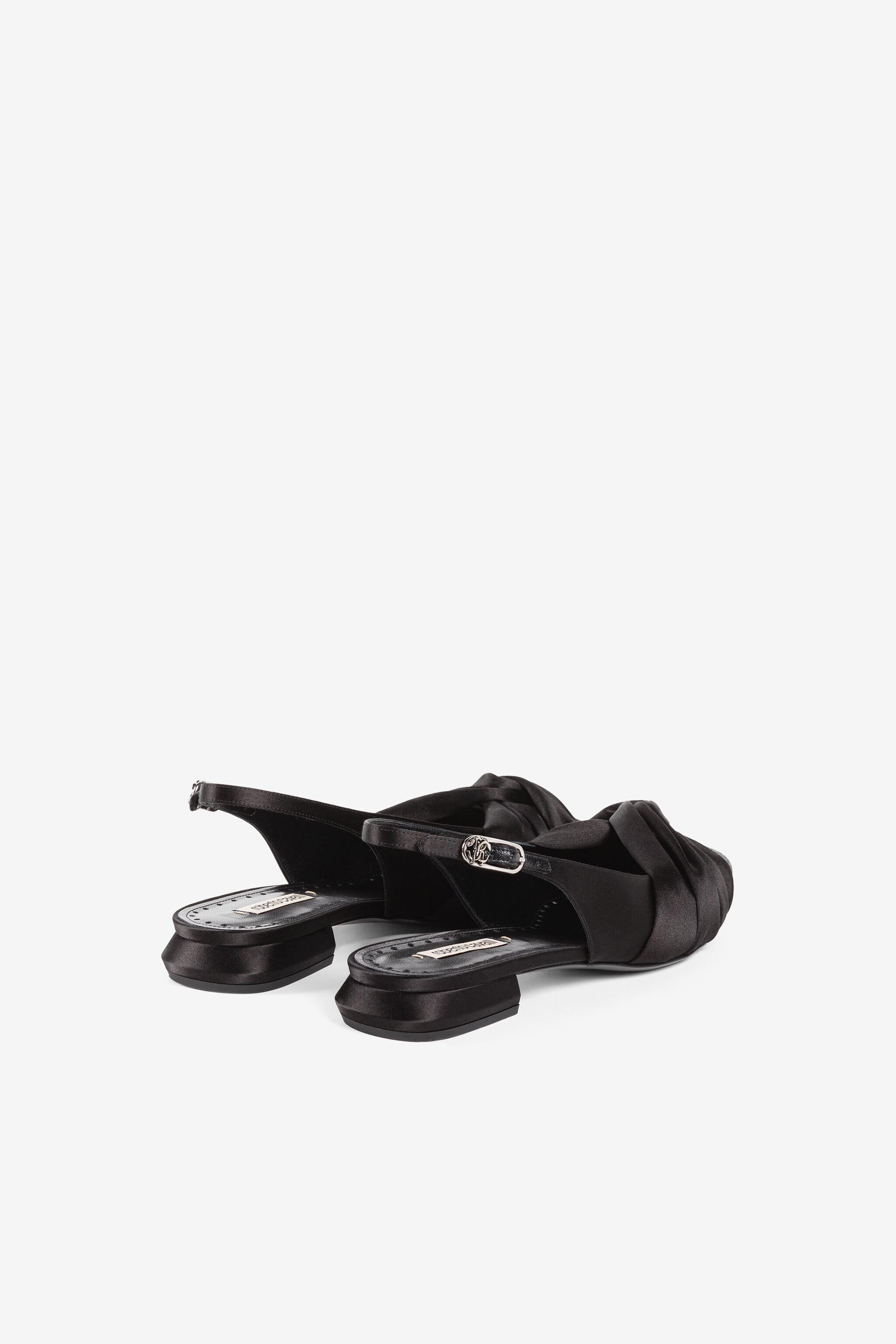 RC Knot-detail crystal-embellished ballerina shoes Black QWS010-SE390