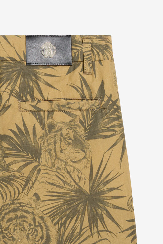 JU Pantalon Imprimé Jungle KHAKY TJT20N-6SN36