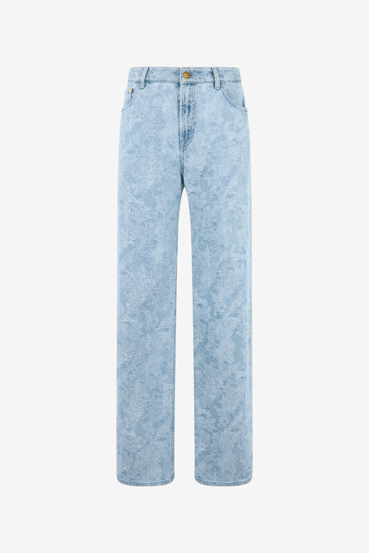JC Wide-Leg Denim Trousers INDIGO WFJ042-WF526