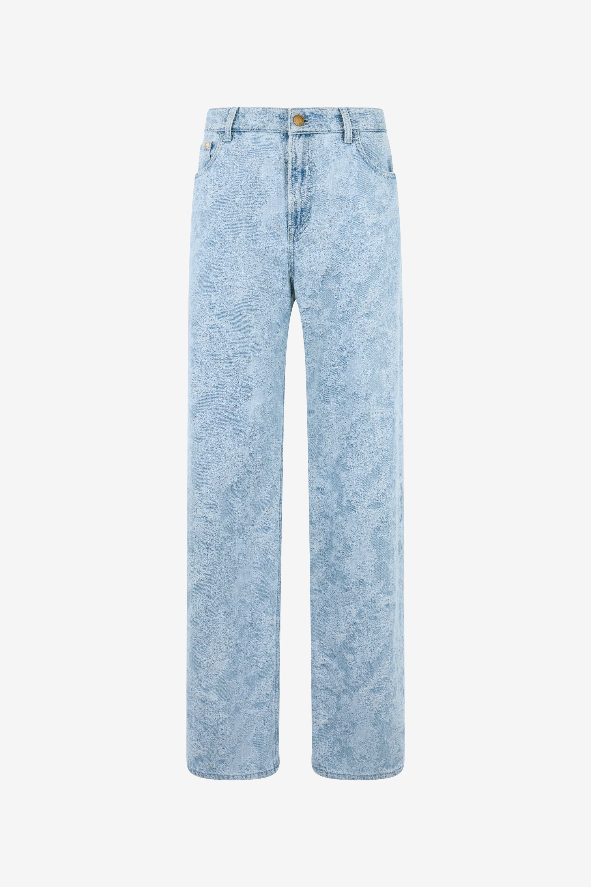 JC Wide-Leg Denim Trousers INDIGO WFJ042-WF526
