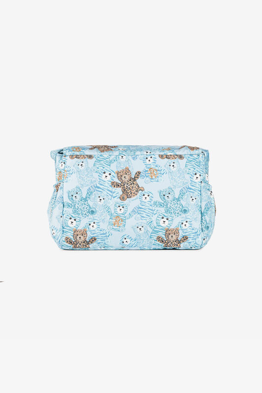 JU Borsa fasciatoio con stampa Teddy Bear Azzurro RJT816-5RG79