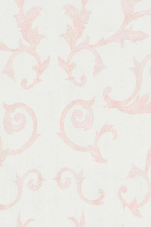 JU Manta Con Estampado Floral Y Monograma RC Rosa UJT801-JD001