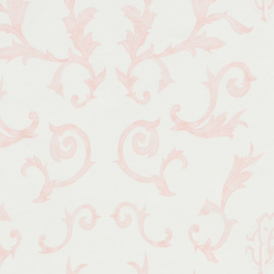JU Manta Con Estampado Floral Y Monograma RC Rosa UJT801-JD001