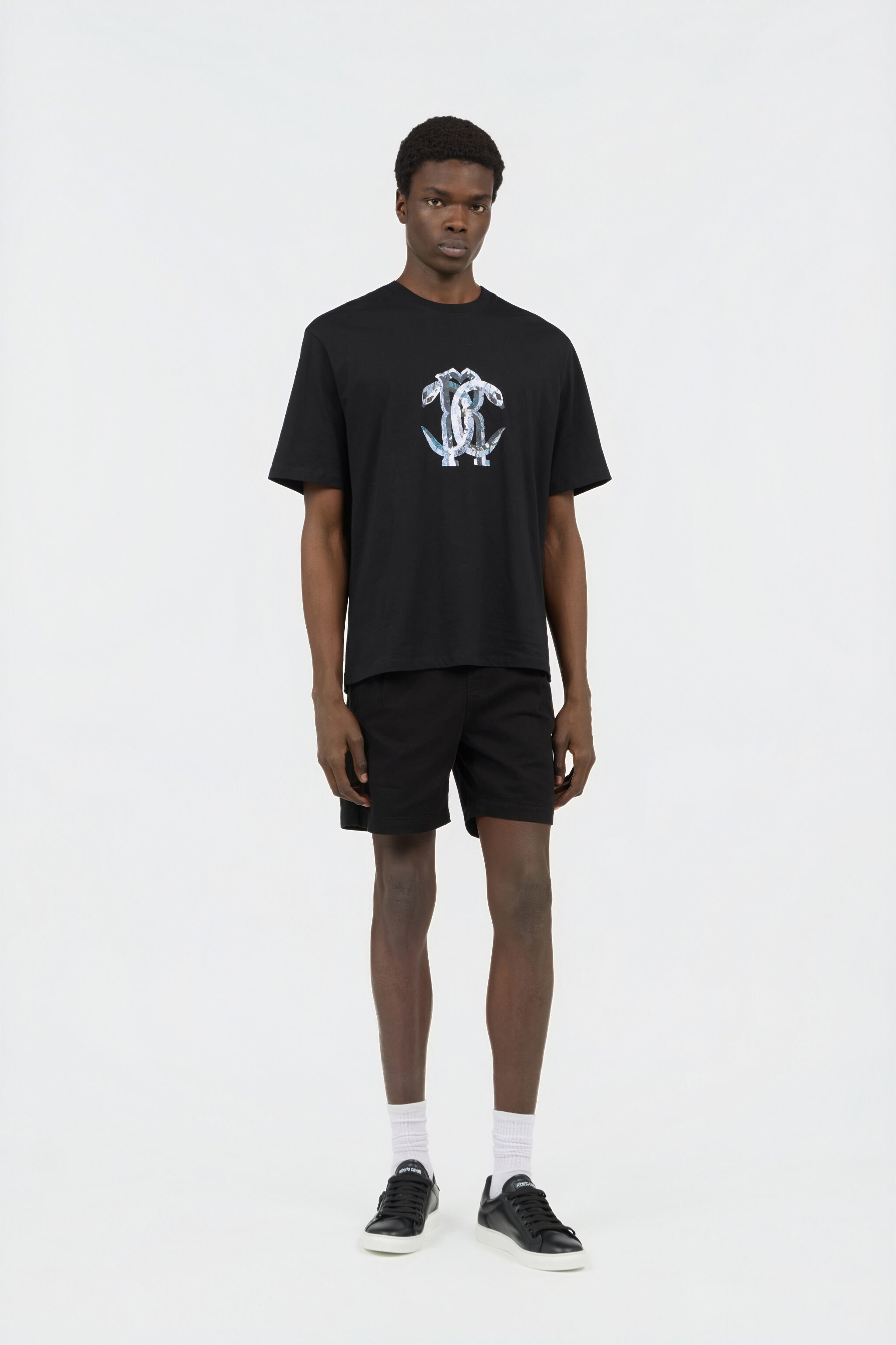 RC Black T-shirt with Logo BLACK SOT60G-JD001