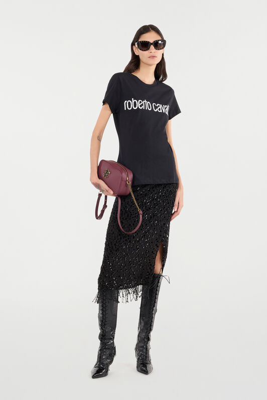 RC Skirt With Beaded Hem Black UKR304-FC004