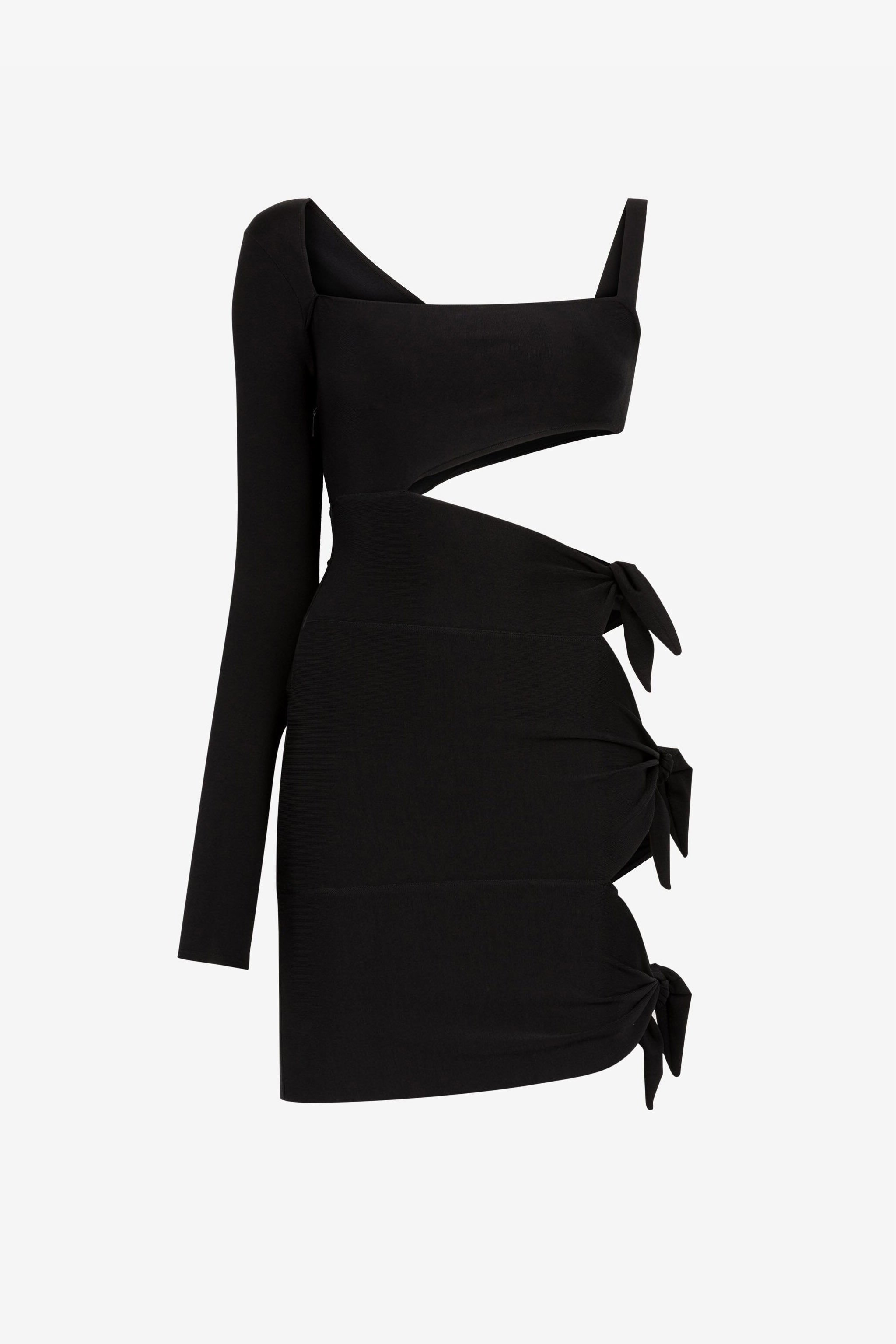 RC Cut out-detail mini dress Black QWM103-MG011