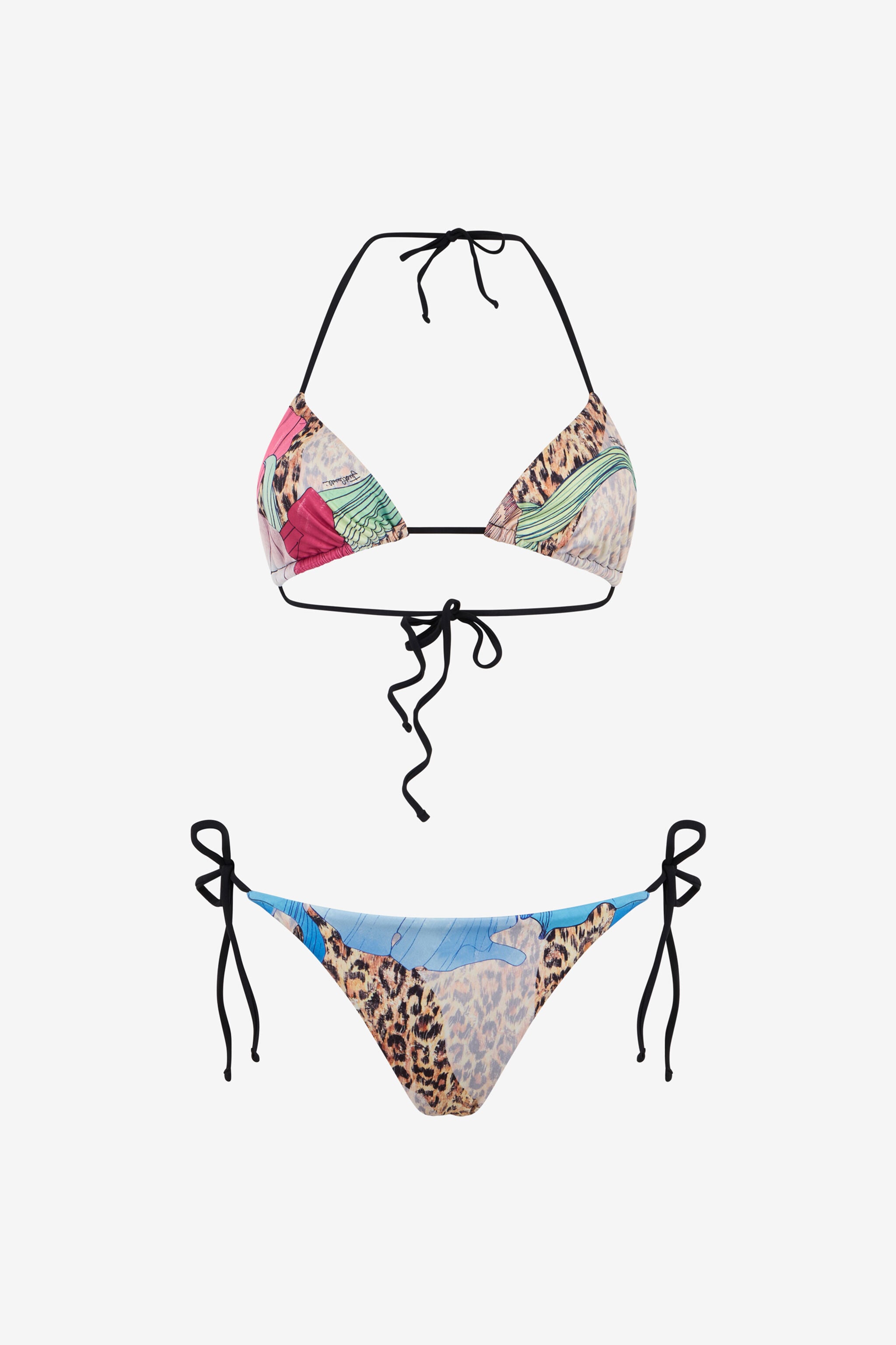 JC Multicolor Flower Print Bikini MULTICOLOR SCURO UFM019-UF269
