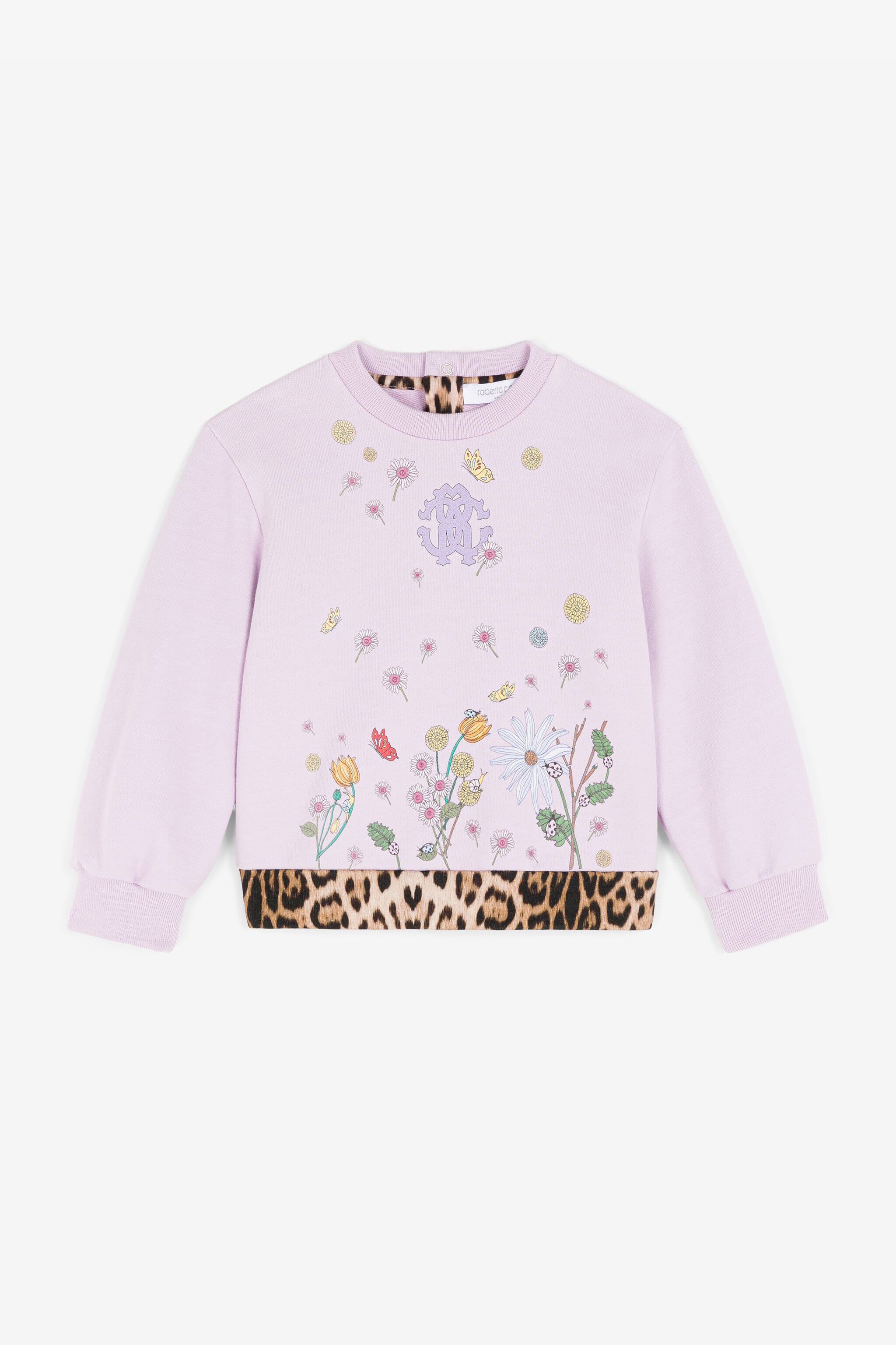 JU RC Monogram Cotton Sweatshirt Purple RJT90H-CF050