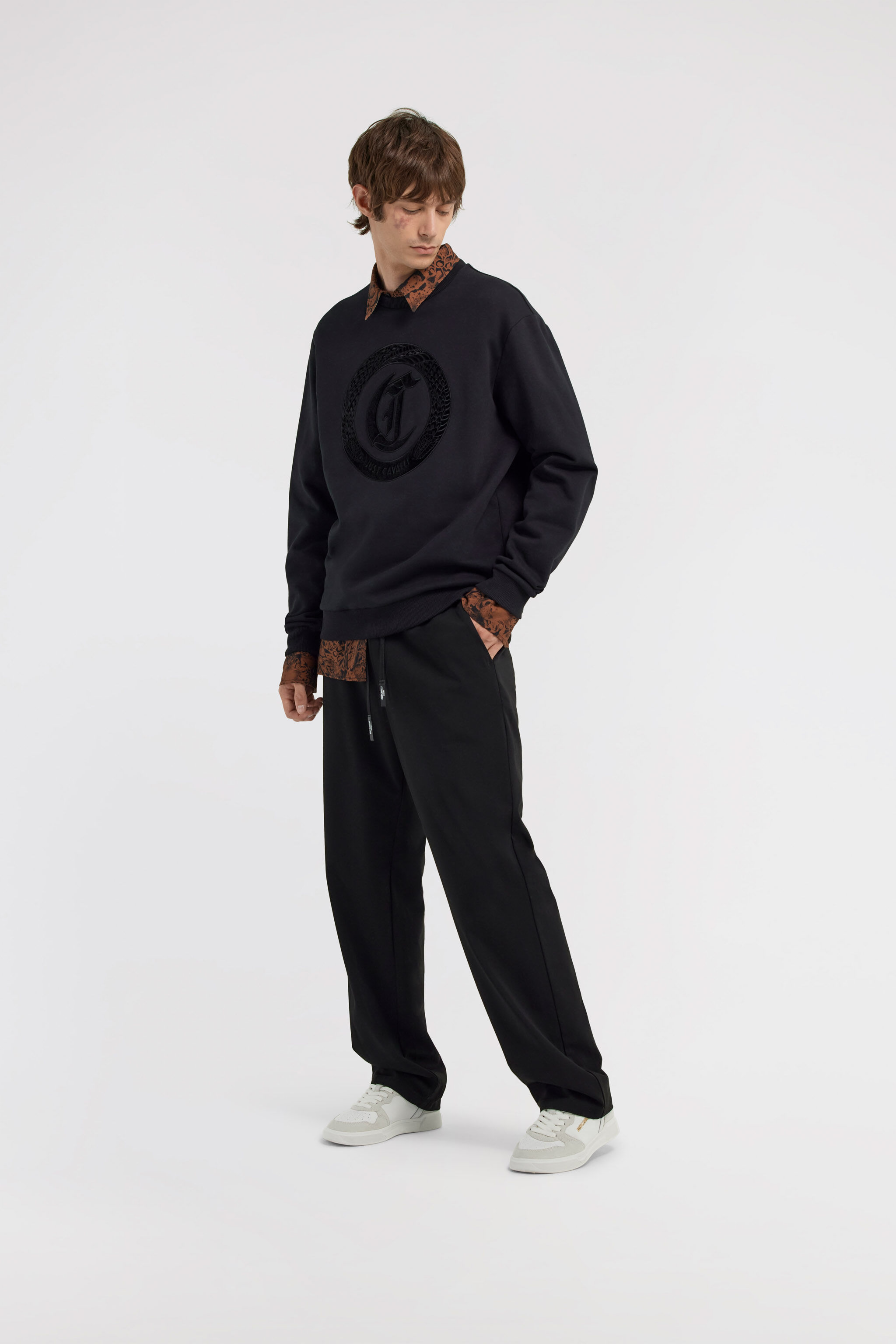 JC Just Cavalli Sweatshirt Black TFT052-TF069