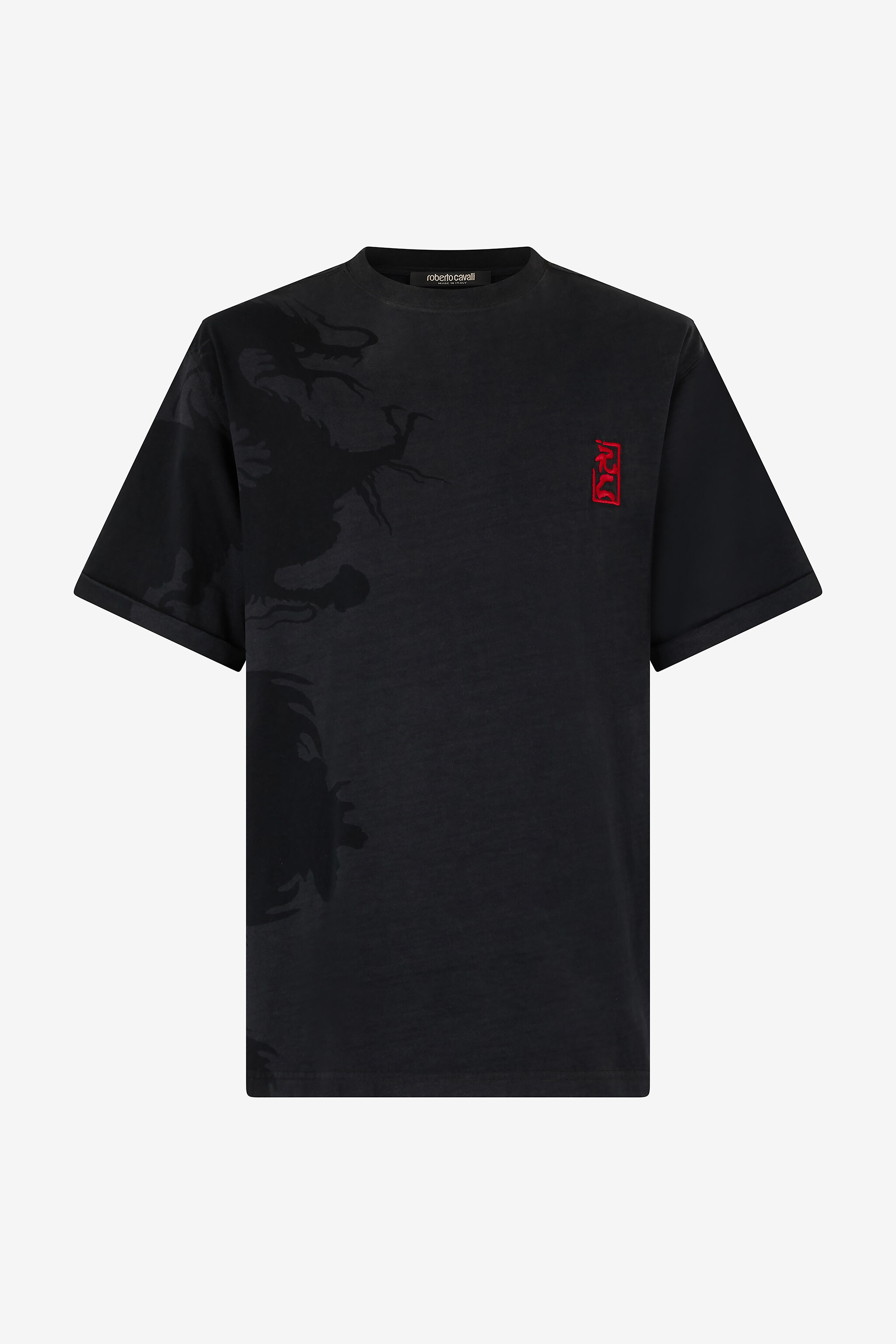 RC T-Shirt Con Monogram RC Ideogramma Nero VNT62H-JD060