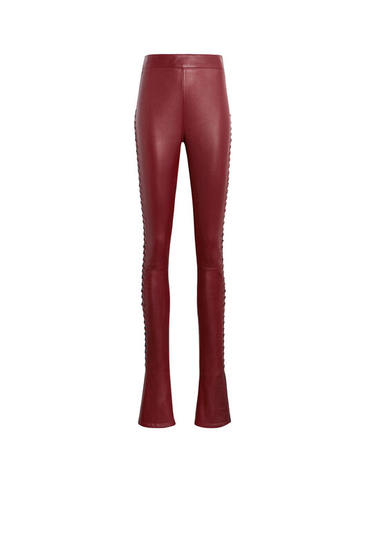 RC Oxblood Leather And Jersey Trousers RC Oxblood Leather And Jersey Trousers OXIBLOOD IQP205-PN086