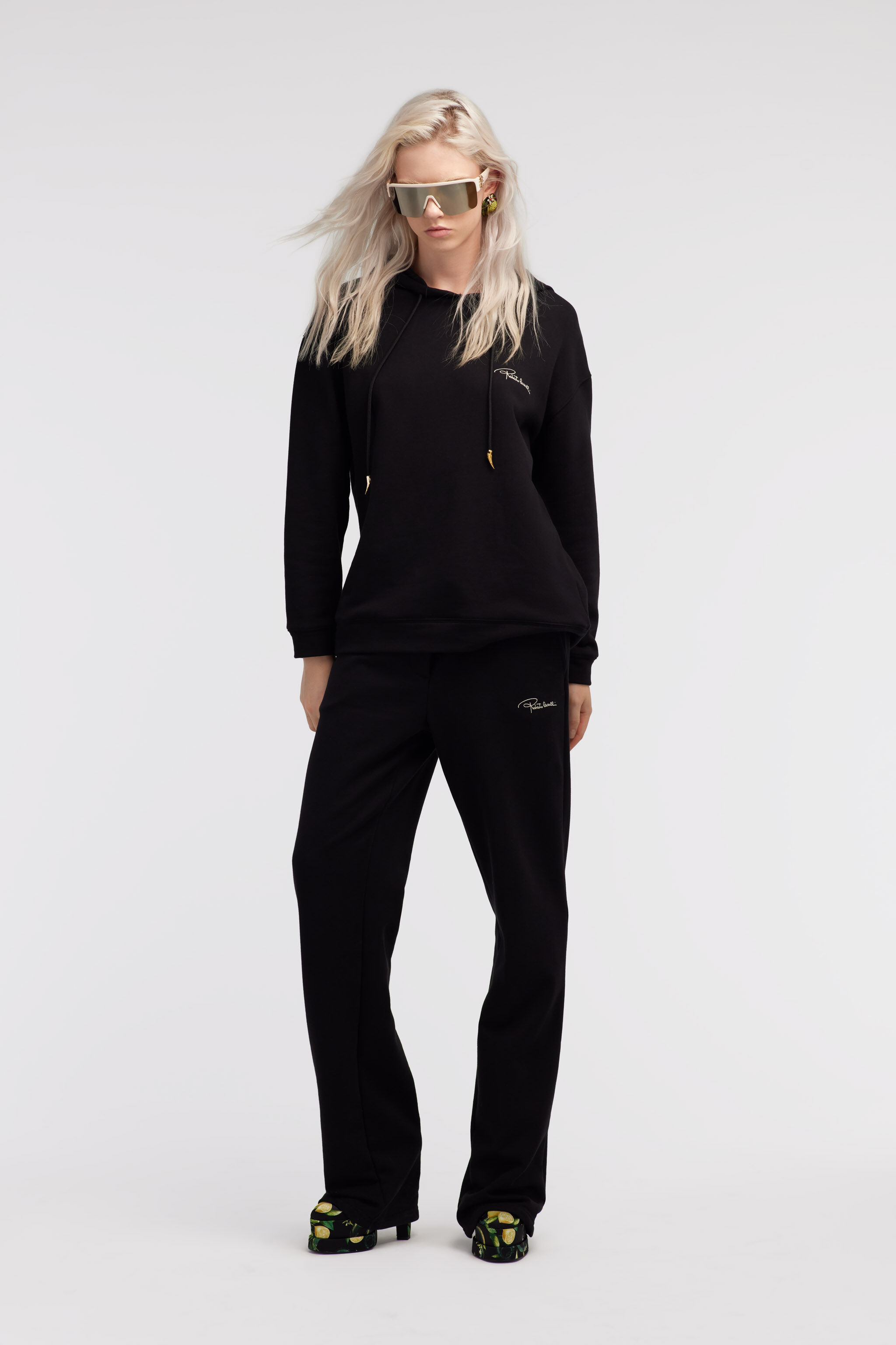 RC Black Hoodie With Signature Logo Black SKT63A-CF020