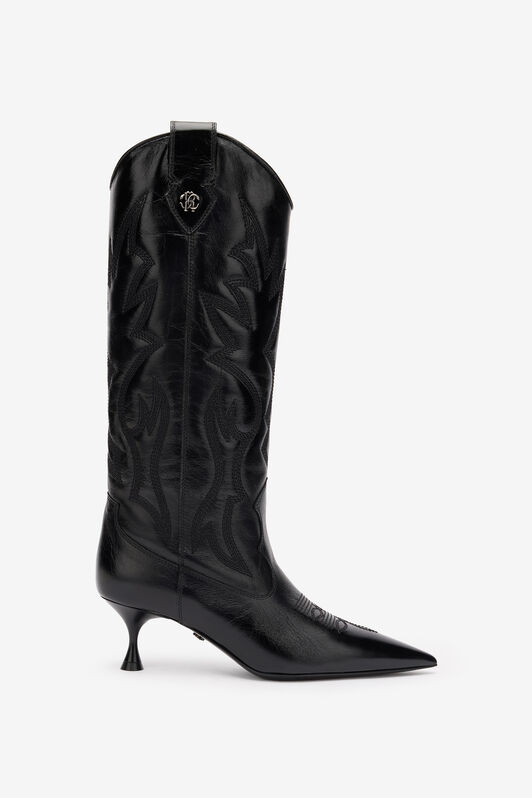 RC Bottes À Motif Flammé Noir UKS025-PZC66