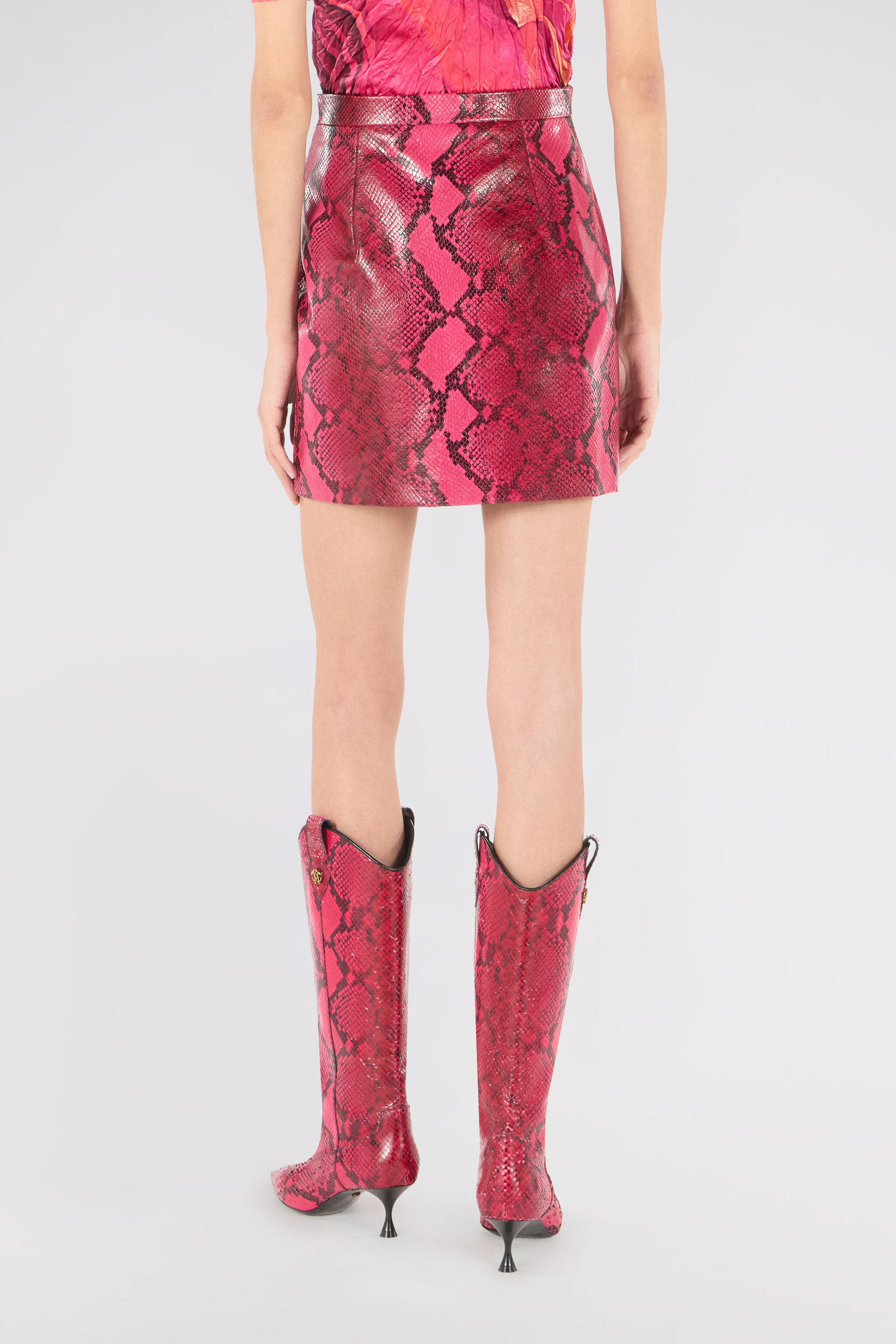 RC Python-Print Skirt Fuchsia UKP302-PN053