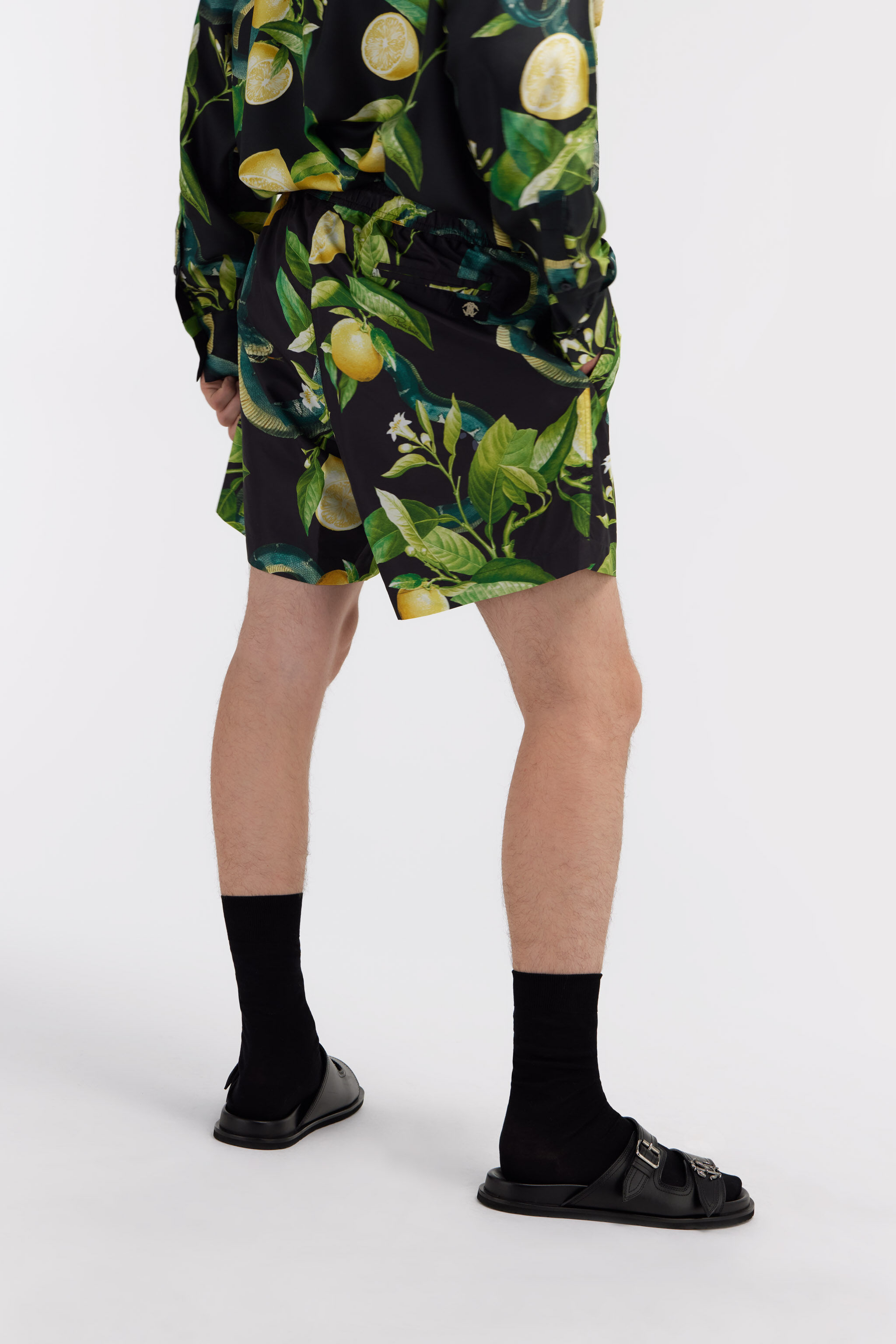RC Swim shorts with Lemon print Negro SYH00A-5RF75