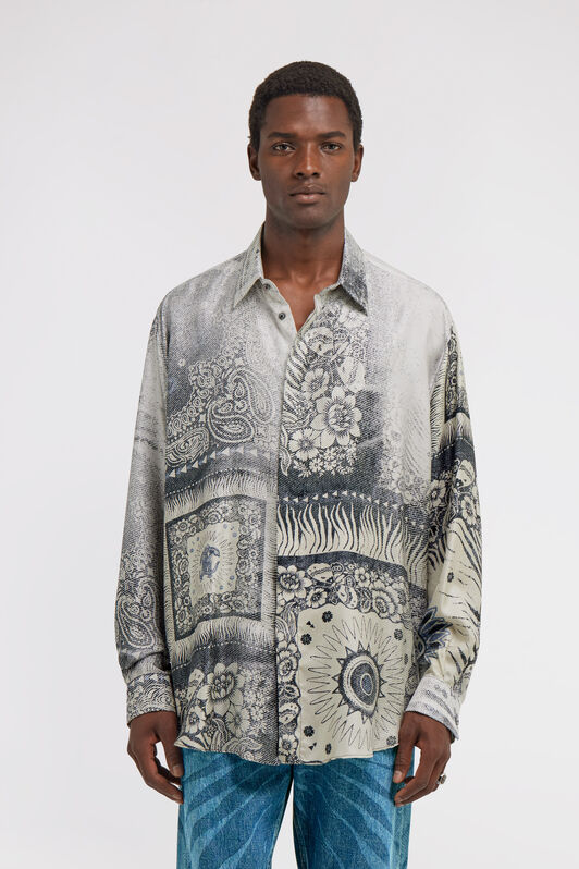 RC Bandana Print Shirt Blue TRT722-4QN11