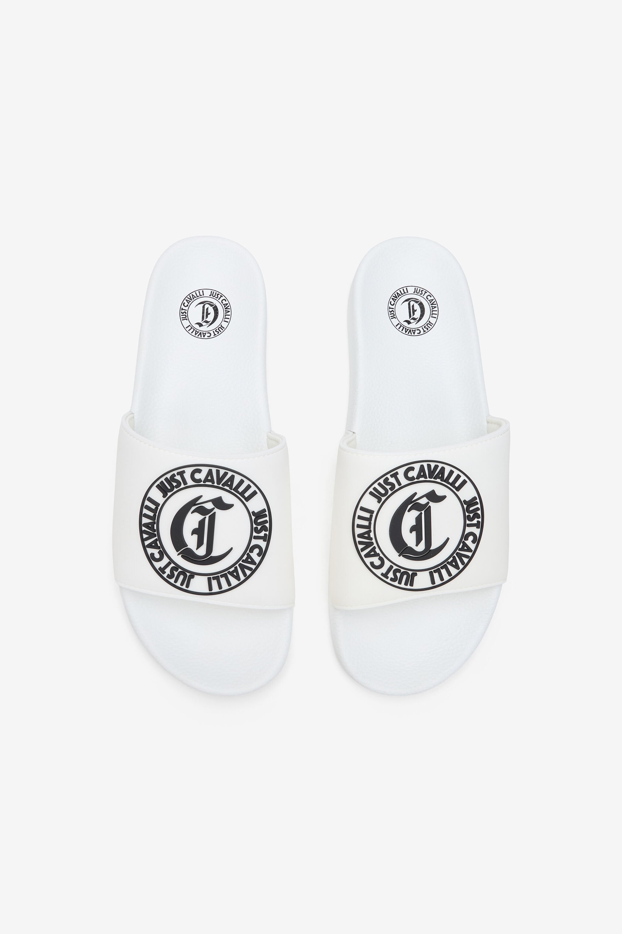 JC White Slide Sandals 003+899 SFS076-SF327