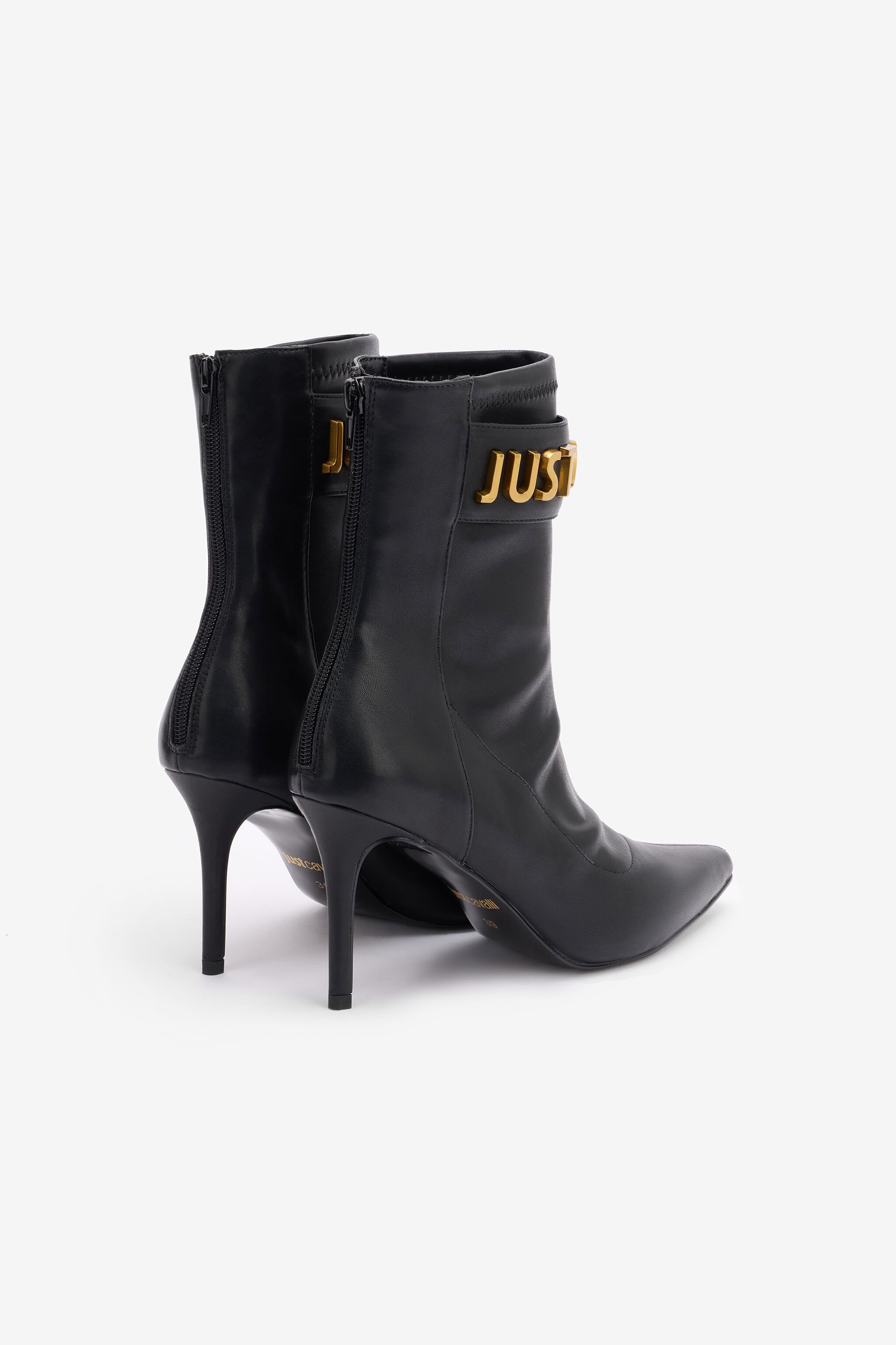 JC Stiefel mit Schriftzug Schwarz TFS060-TF380