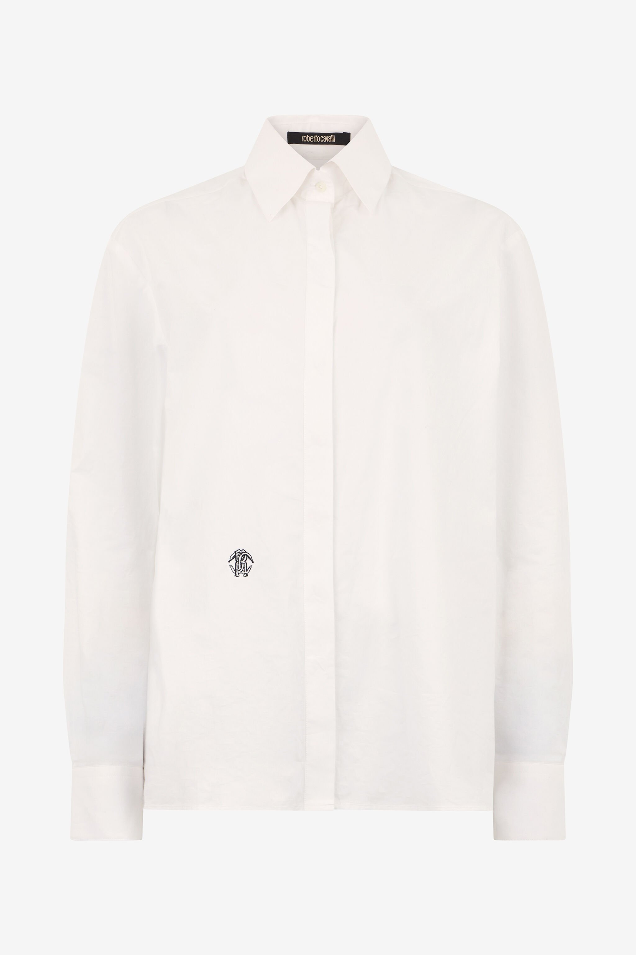 RC Camicia Bianca in Cotone con Monogram RC WHITE PST71U-SY010