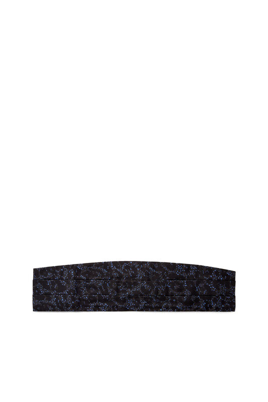 UG Micro macro leopard silk cummerbund SMOKE/LIGHT BLUE HYZ03V-SE058
