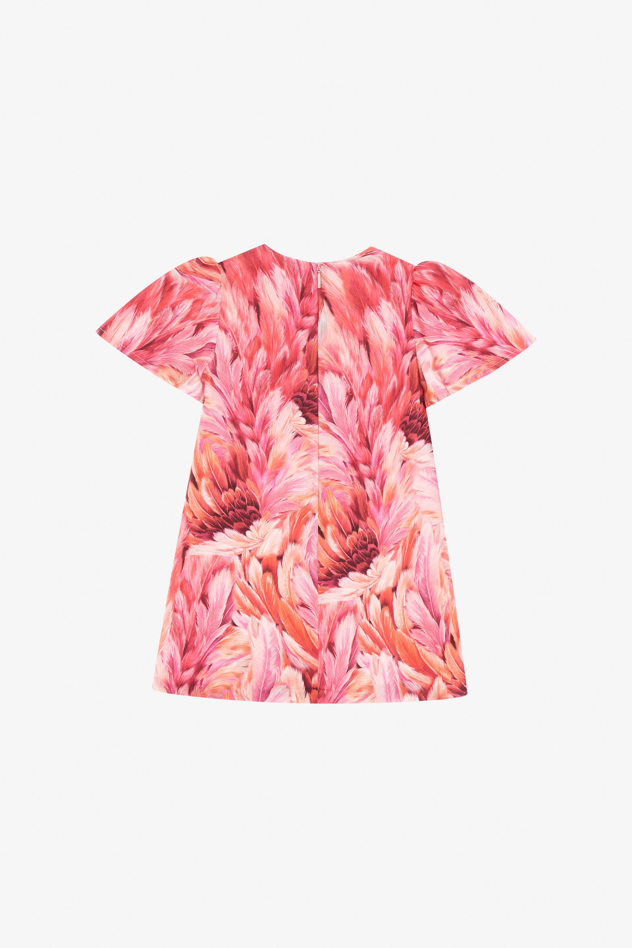JU Plumage Print Dress Fuchsia TJT10Q-4QN15