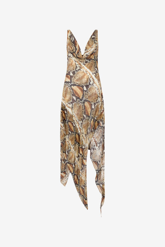 RC Female Silk Dress Brown UWT132-CTN93