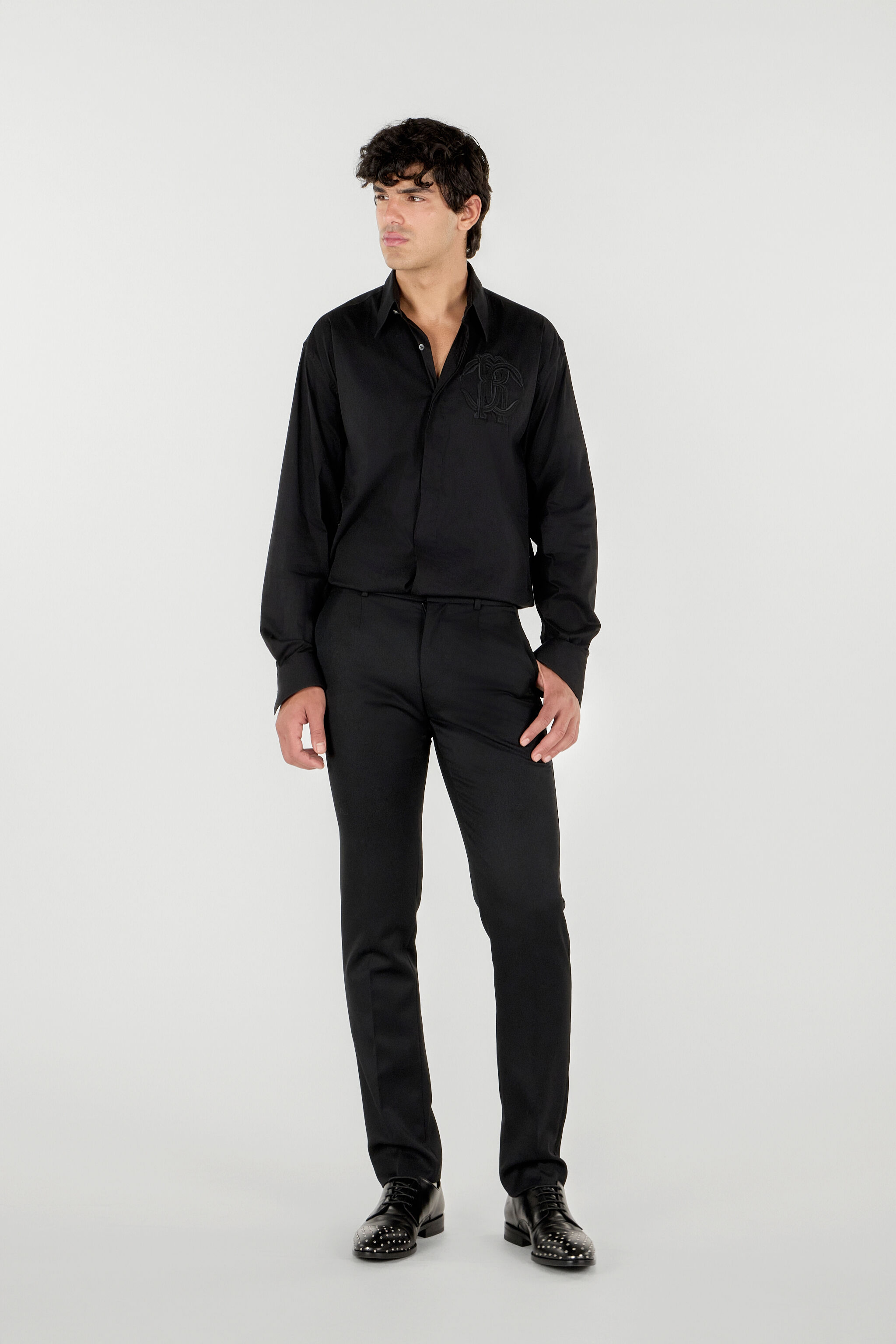 RC Embroidered Logo Shirt Black TRT710-CH026