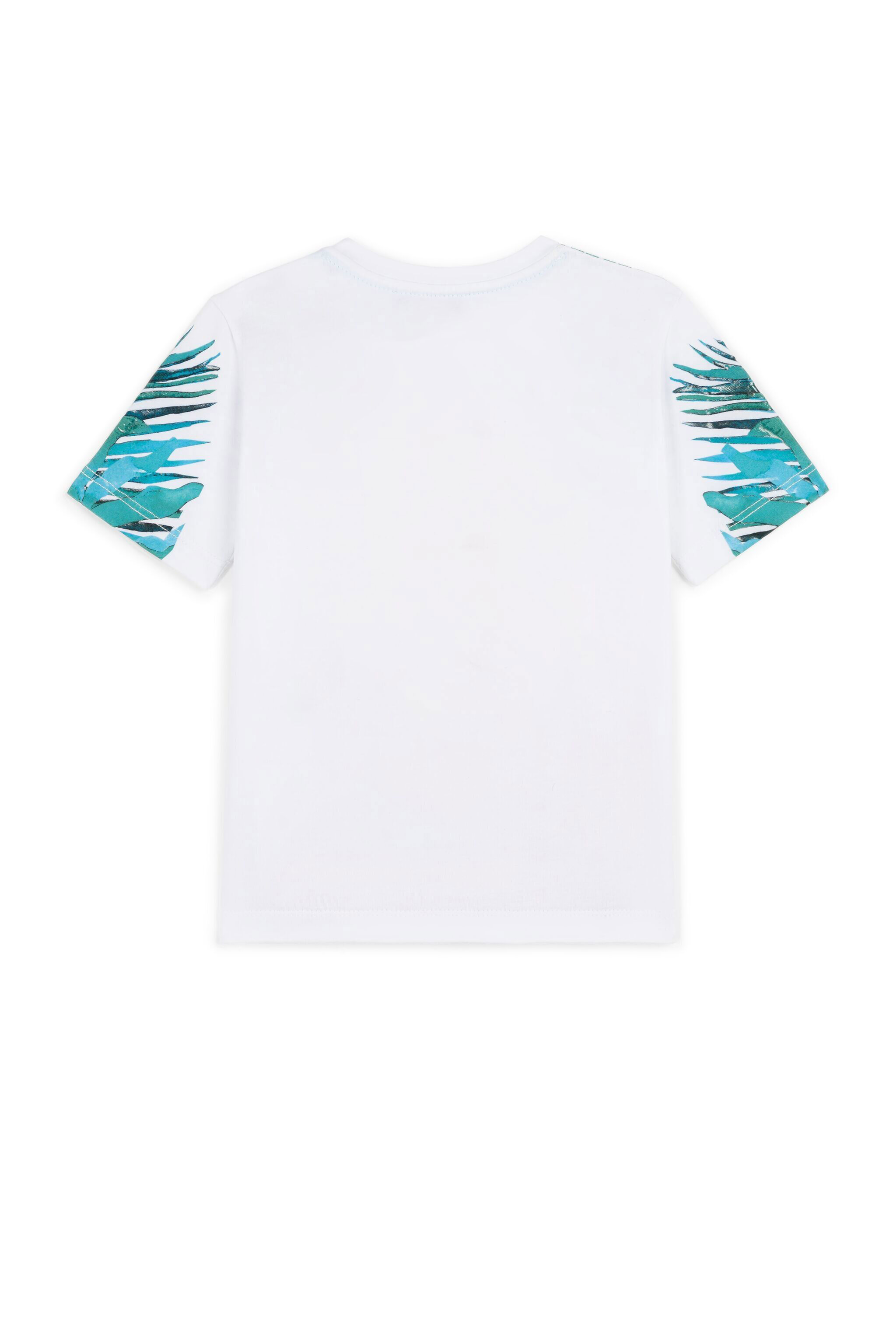JU Tropical And RC Monogram-Print T-Shirt BIANCO OTTICO GJT686-JV025