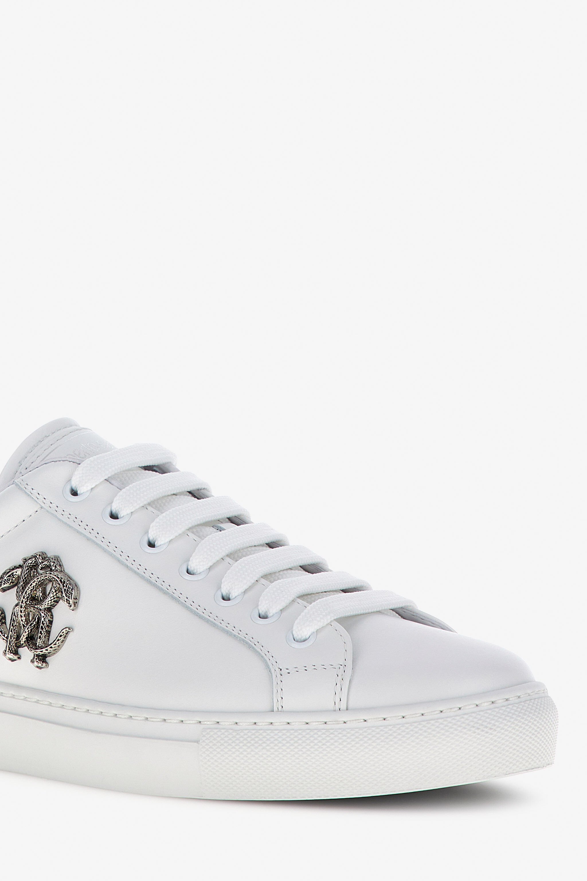 RC Sneakers with Monogram Mirror Snake White/Silver RRS009-PZB23