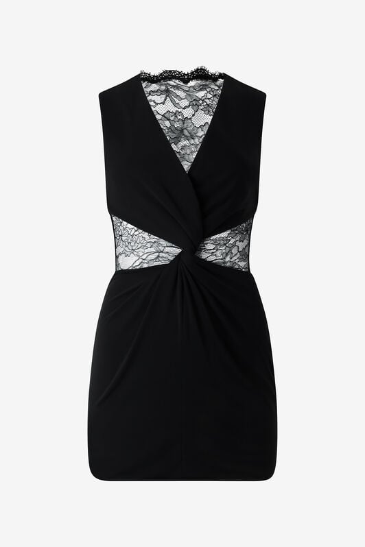 RC Mini Dress with Lace RC Mini Dress with Lace Black VKT110-JE034