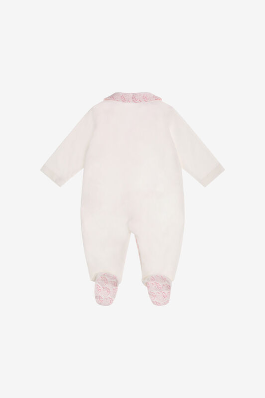 JU RC Monogram embroidery babygrow set Pink SJT839-JD001