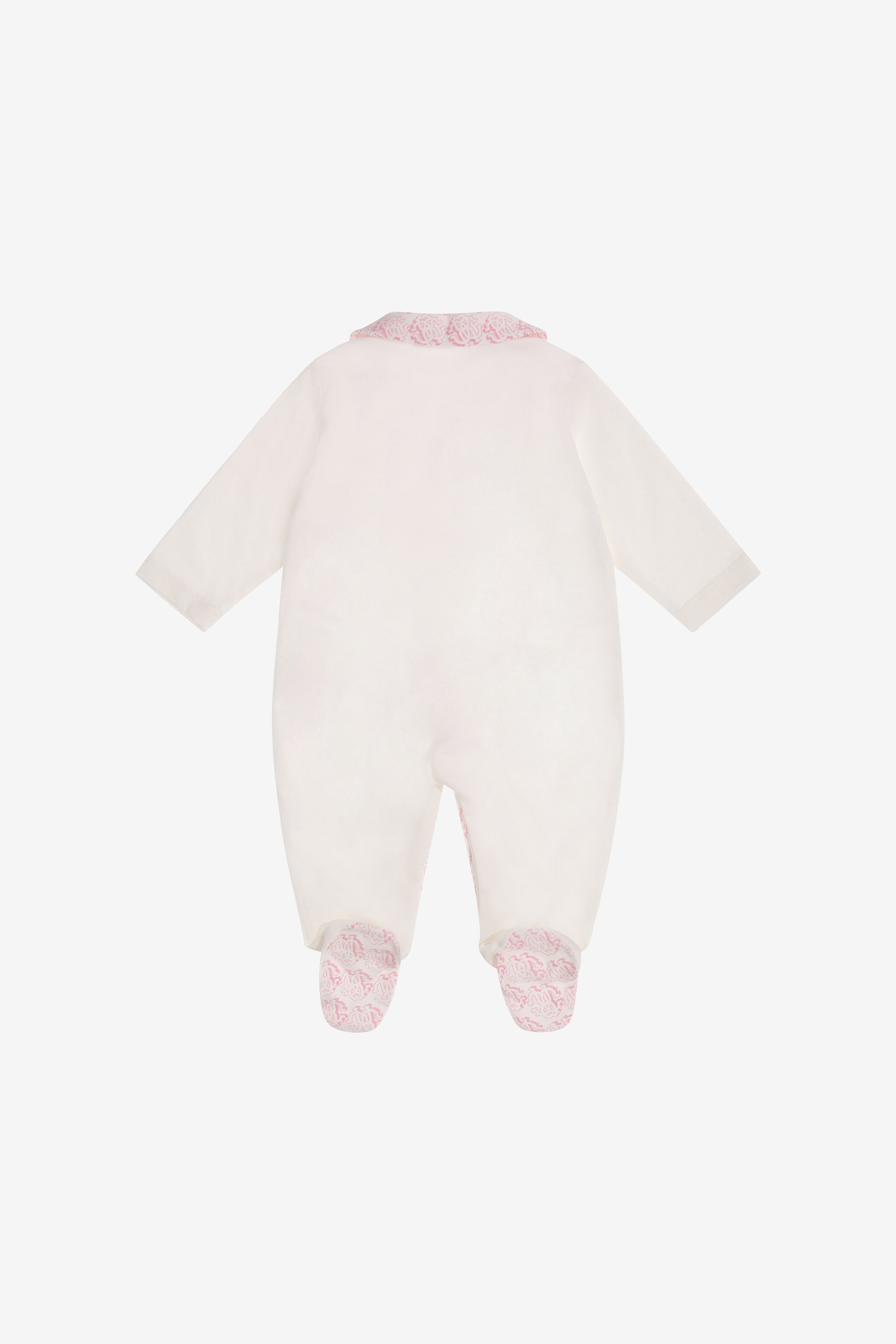 JU RC Monogram embroidery babygrow set Pink SJT839-JD001