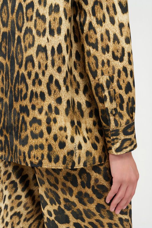 RC Silk Shirt with Jaguar Print RC Silk Shirt with Jaguar Print NATURAL WQT704-9HQ71