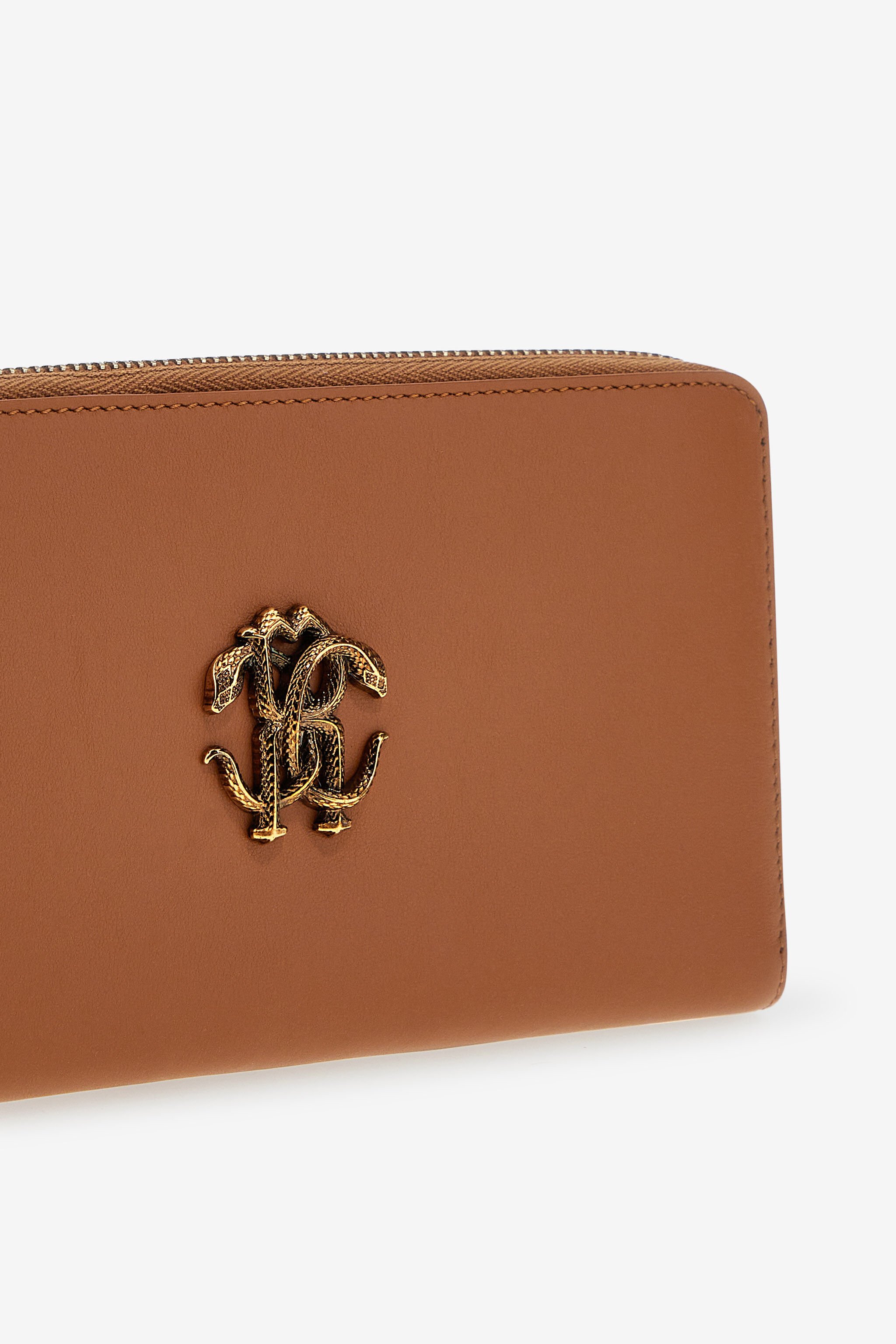 RC Wallet with Monogram RC and zip Brown SKA001-PZ172