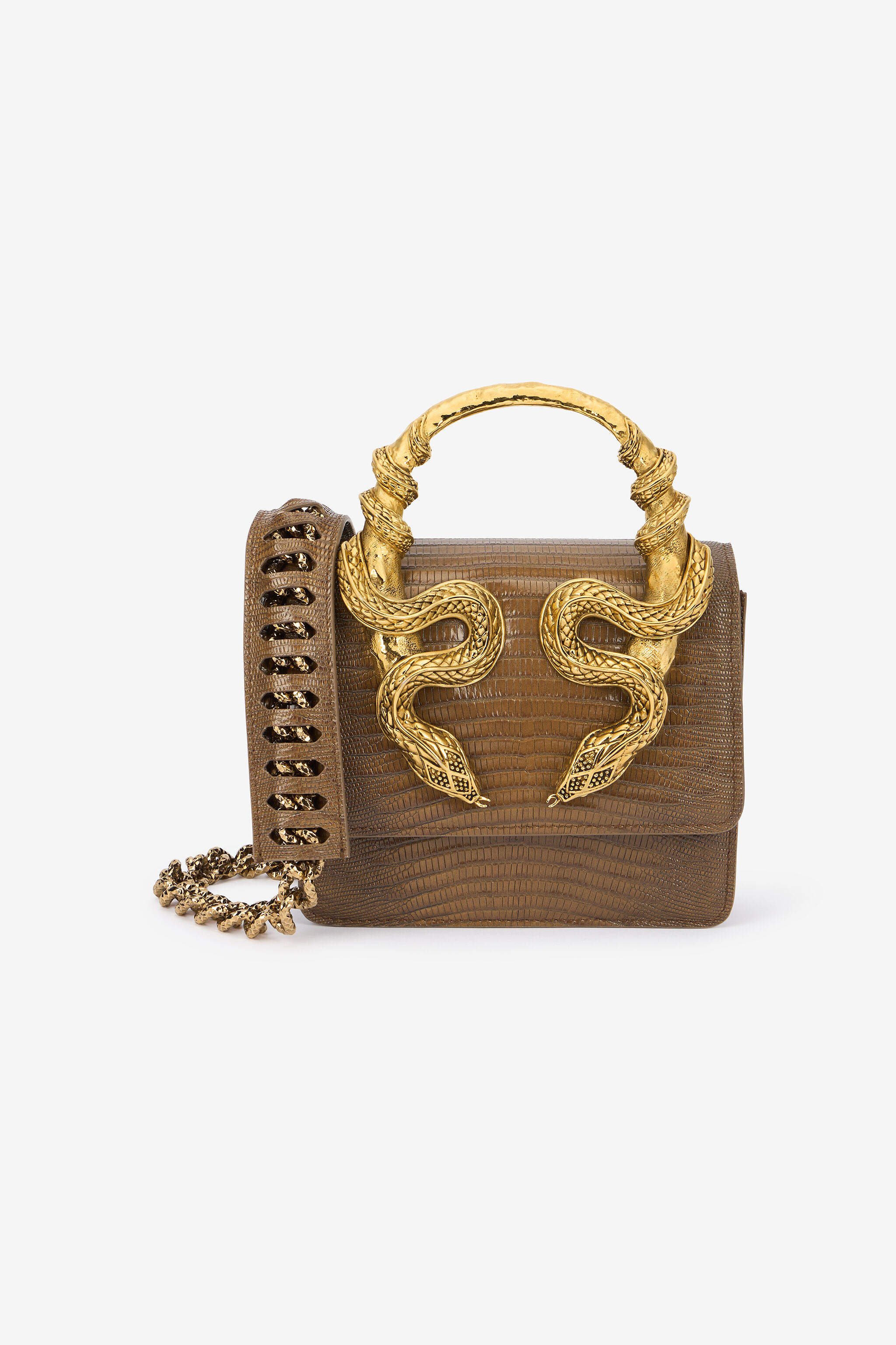 RC Brown Bag with Snakes MARRONE VWB001-PZ119