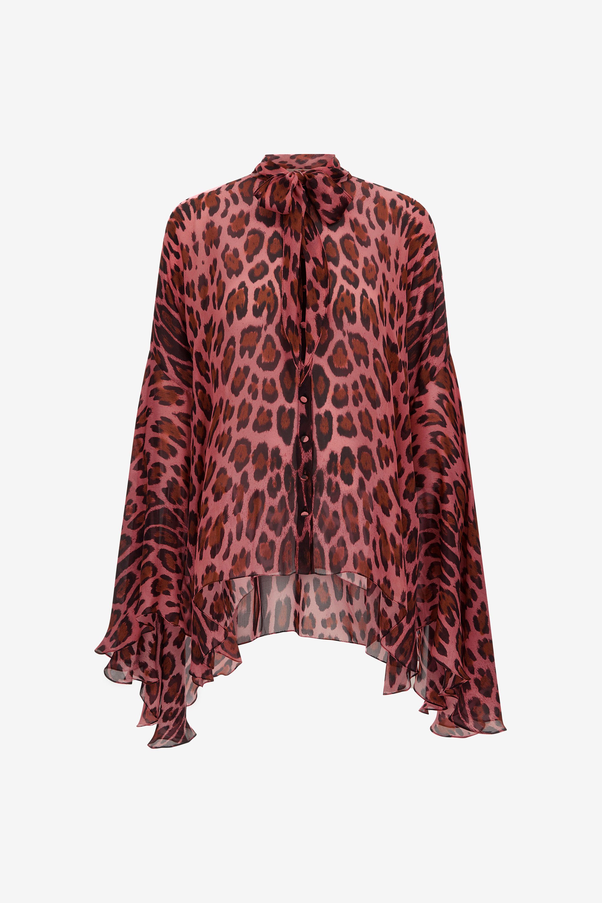 RC Leopard print shirt Fuchsia RWT701-CTI13
