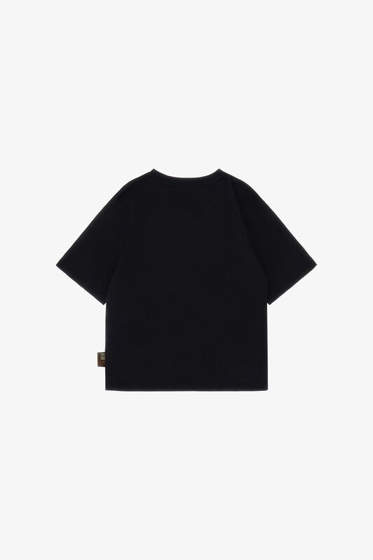 JU T-Shirt Con Stampa Cavalli BLACK TJT60R-JD001