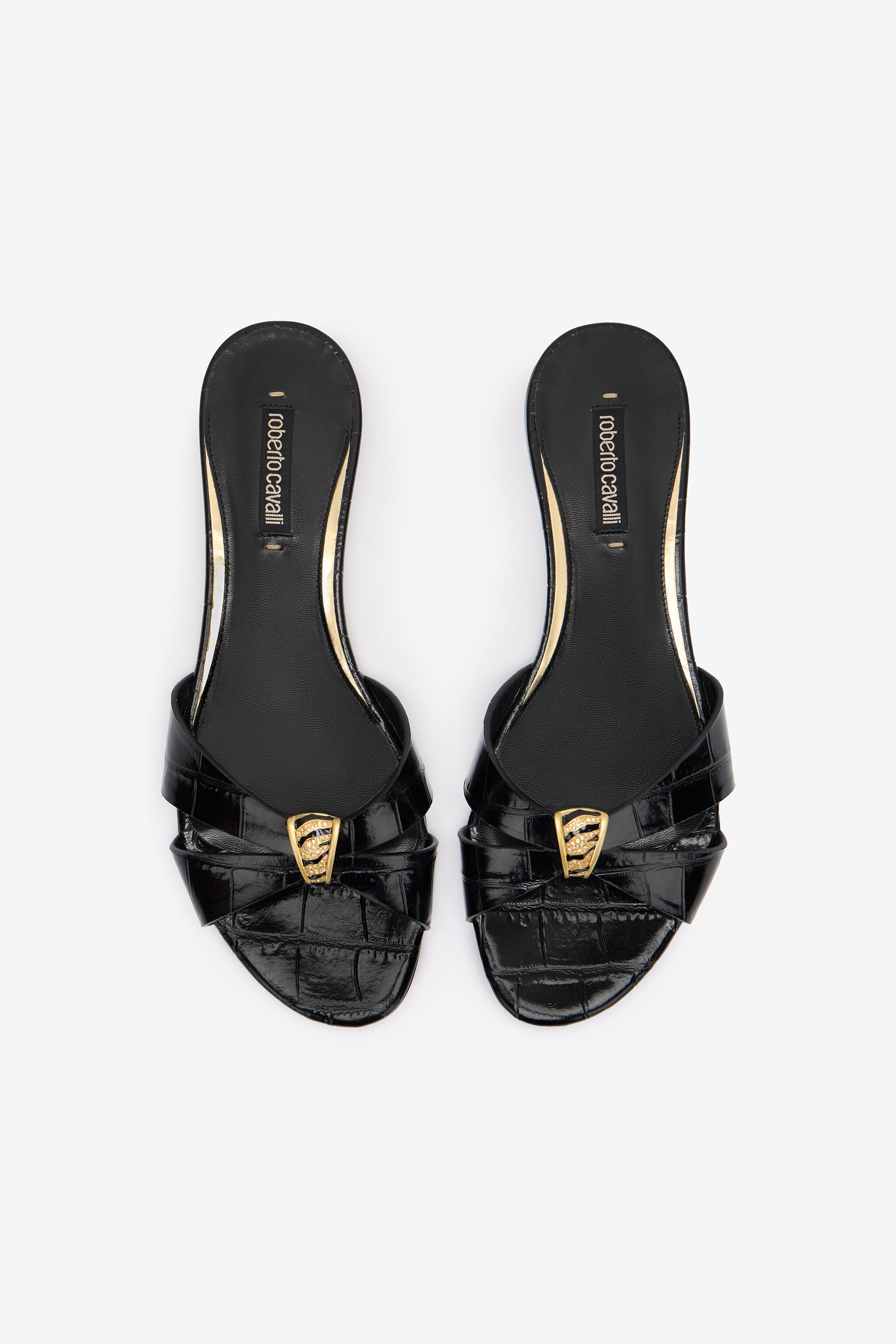 RC Slides with Jewel Embellishment Black VKS023-PZ579