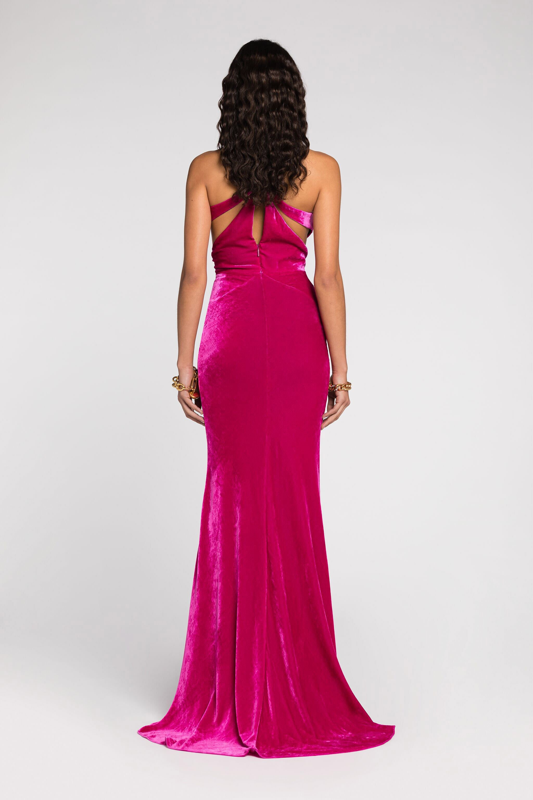 RC Samtkleid mit Pantherkopf Rot QKT133-VL067